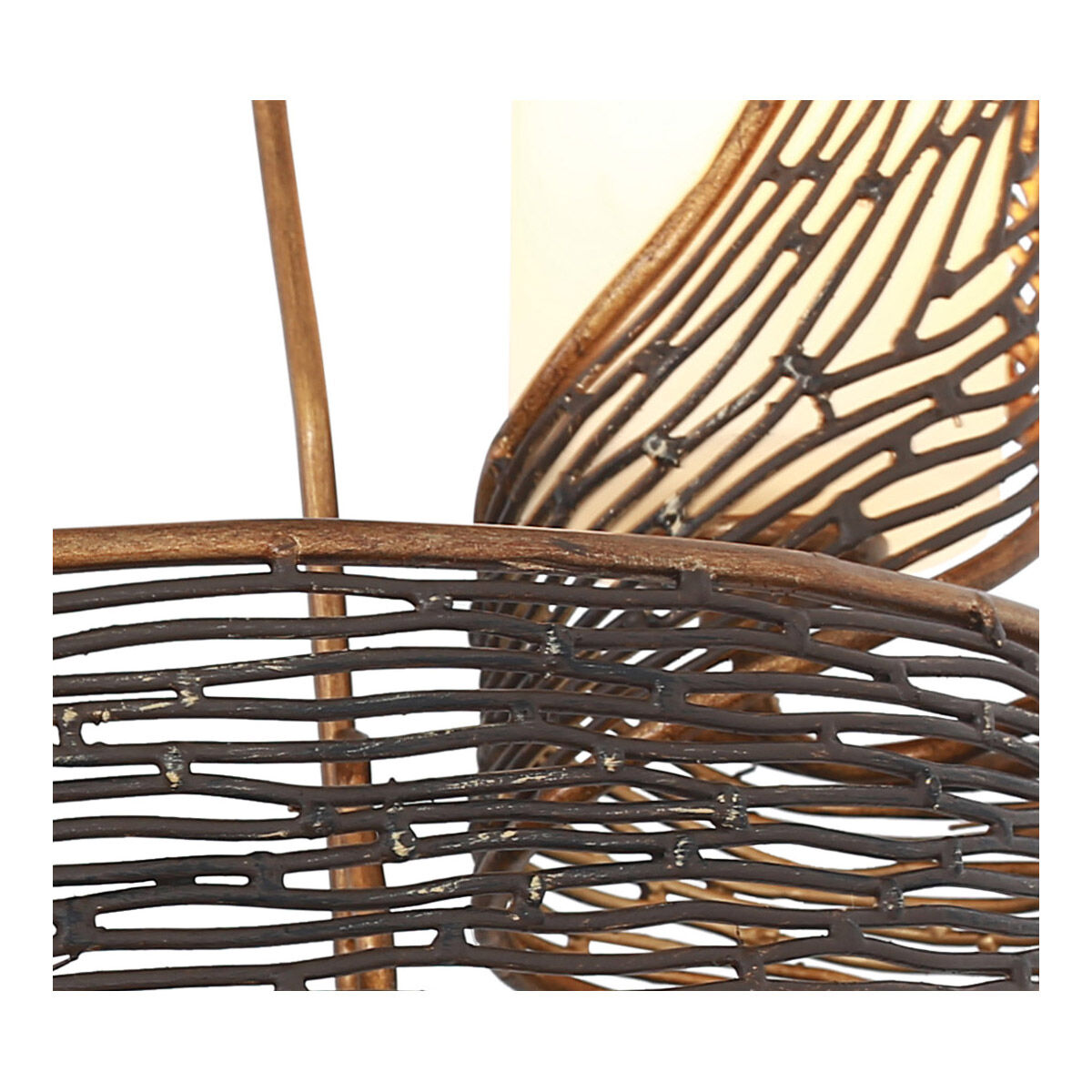 Flow 6 Light 28.5 inch Hammered Ore Chandelier Ceiling Light