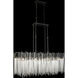 Matrix 8 Light 48.25 inch Matte Black and French Gold Linear Pendant Ceiling Light in Matte Black/French Gold
