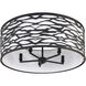 Kato 5 Light 24 inch Carbon Black Semi-Flush Ceiling Light