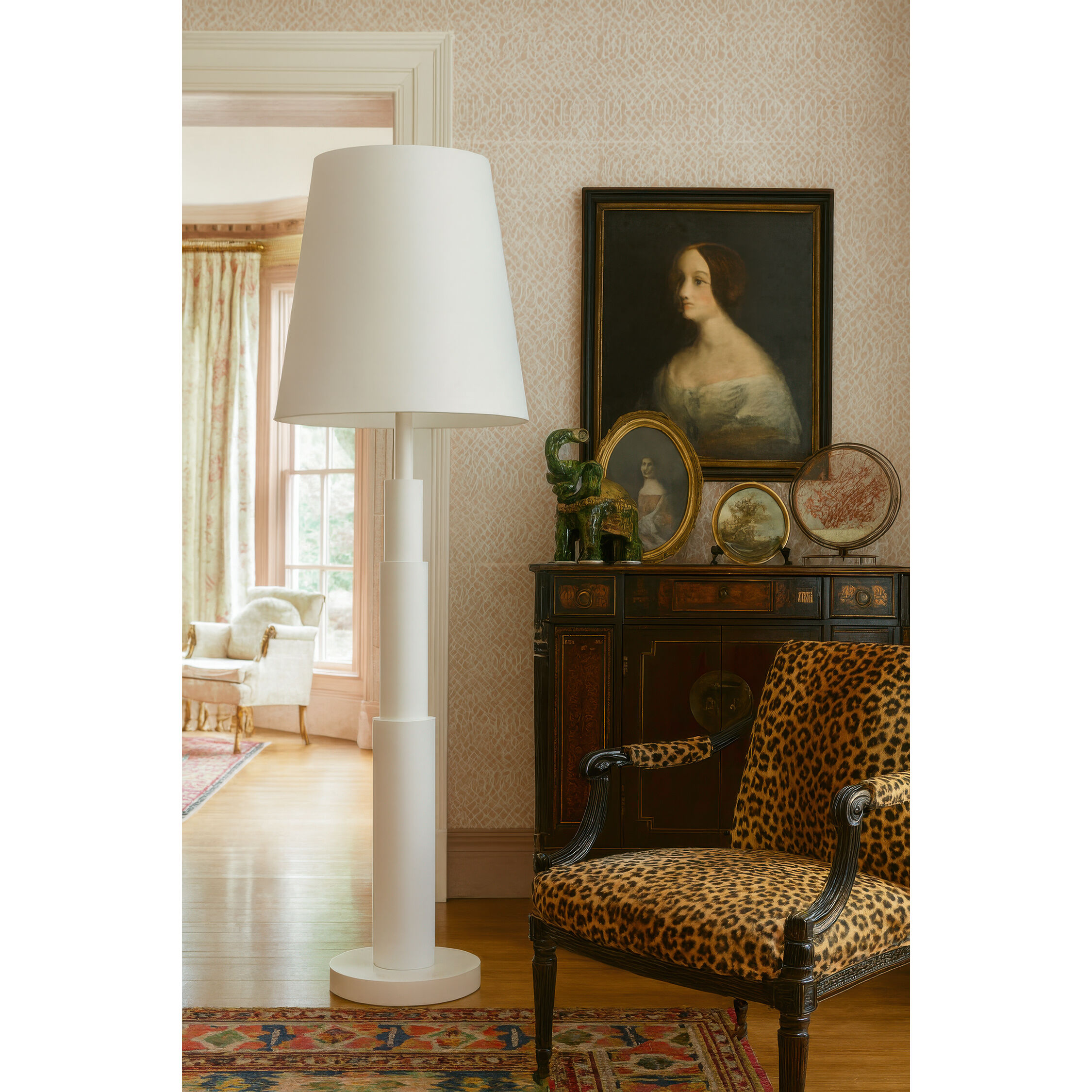 Giustino 70 inch 6 watt Matte White Floor Lamp Portable Light