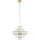 Cubic 6 Light 18.5 inch Calypso Gold Pendant Ceiling Light