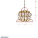 Swoon 1 Light 16 inch Antique Gold/Gold Dust Pendant Ceiling Light, Smithsonian Collaboration
