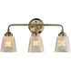 Westport 3 Light 21.25 inch Antique Brass Bath Vanity Wall Light