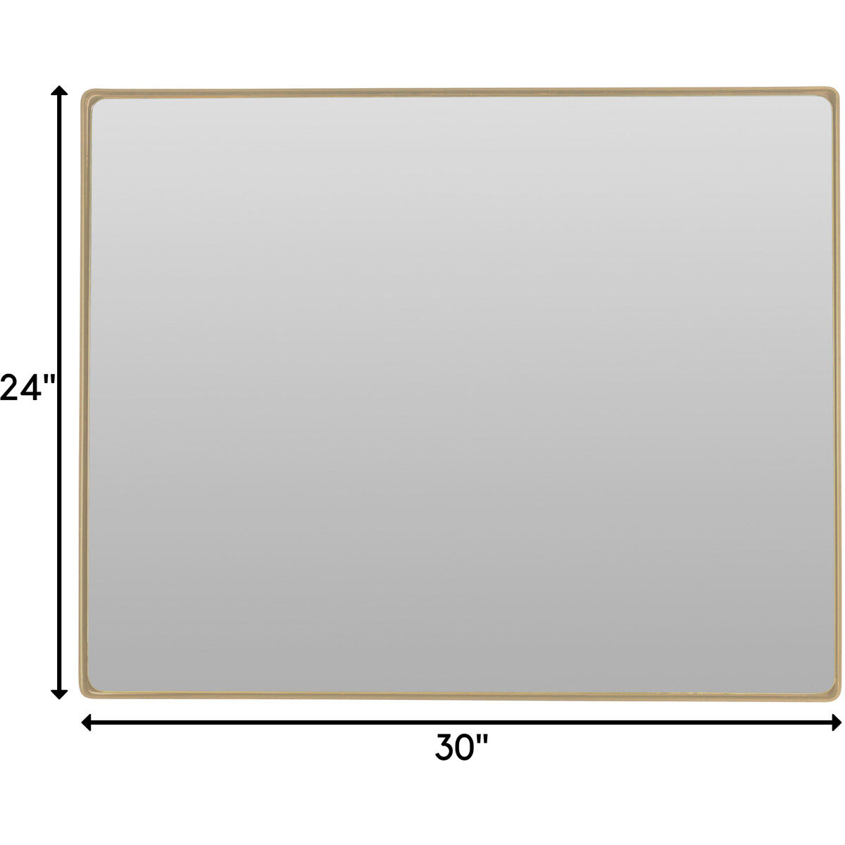 Kye 30 X 24 inch Gold Wall Mirror, Varaluz Casa