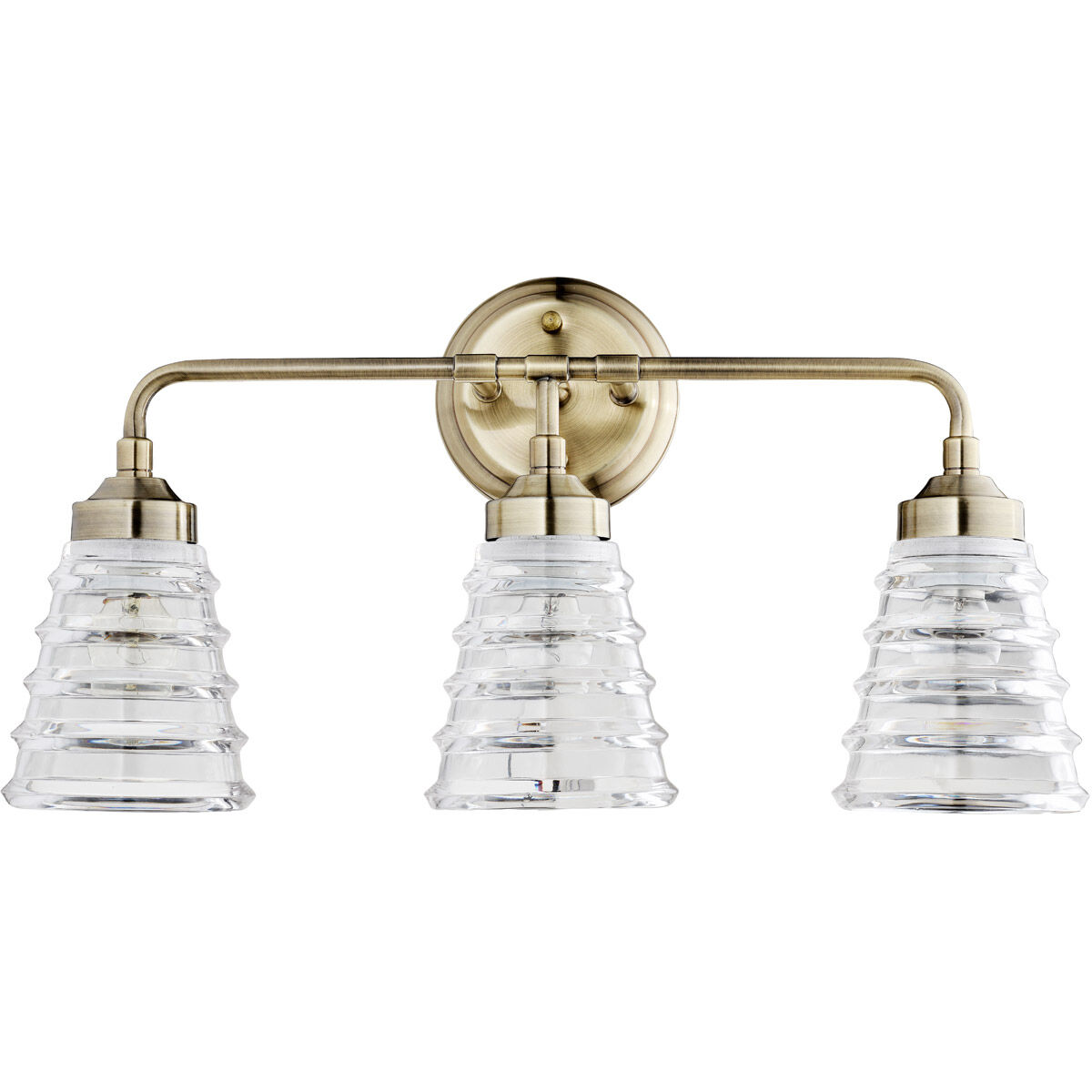 Amherst 3 Light 22 inch Antique Brass Bath Vanity Wall Light