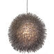 Urchin 1 Light 13 inch Painted Chrome Pendant Ceiling Light