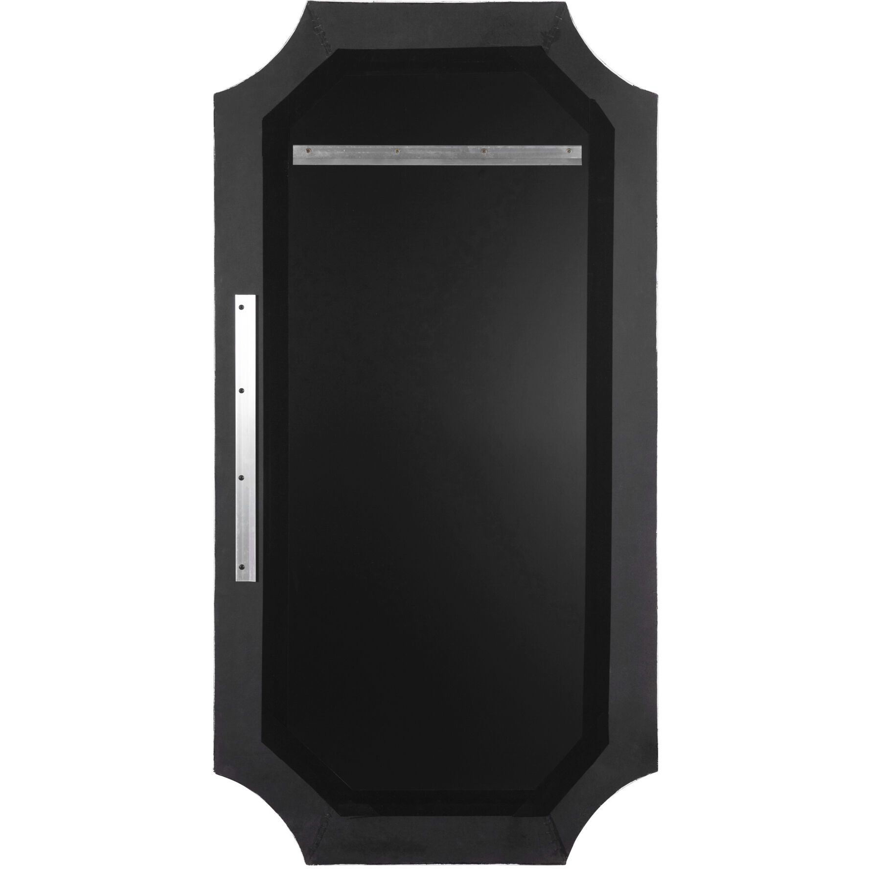 Farra 54 X 28 inch Cerused Black with Weathered Brass Wall Mirror, Varaluz Casa