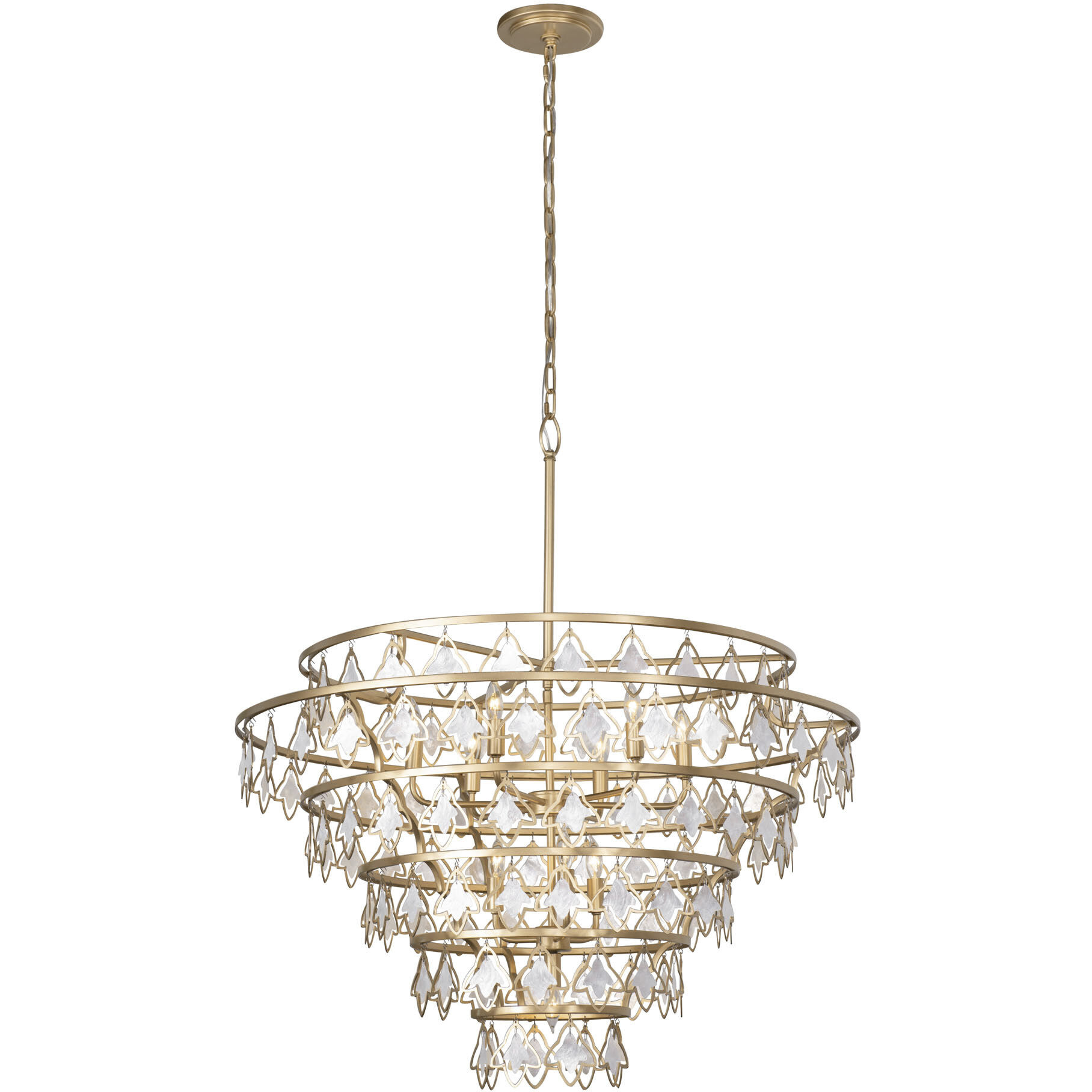 Fleur 10 Light 36 inch French Gold Chandelier Ceiling Light, Smithsonian Collaboration