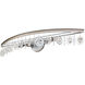 Charmed 3 Light 33 inch Silver with Champagne Mist Bath Vanity Wall Light