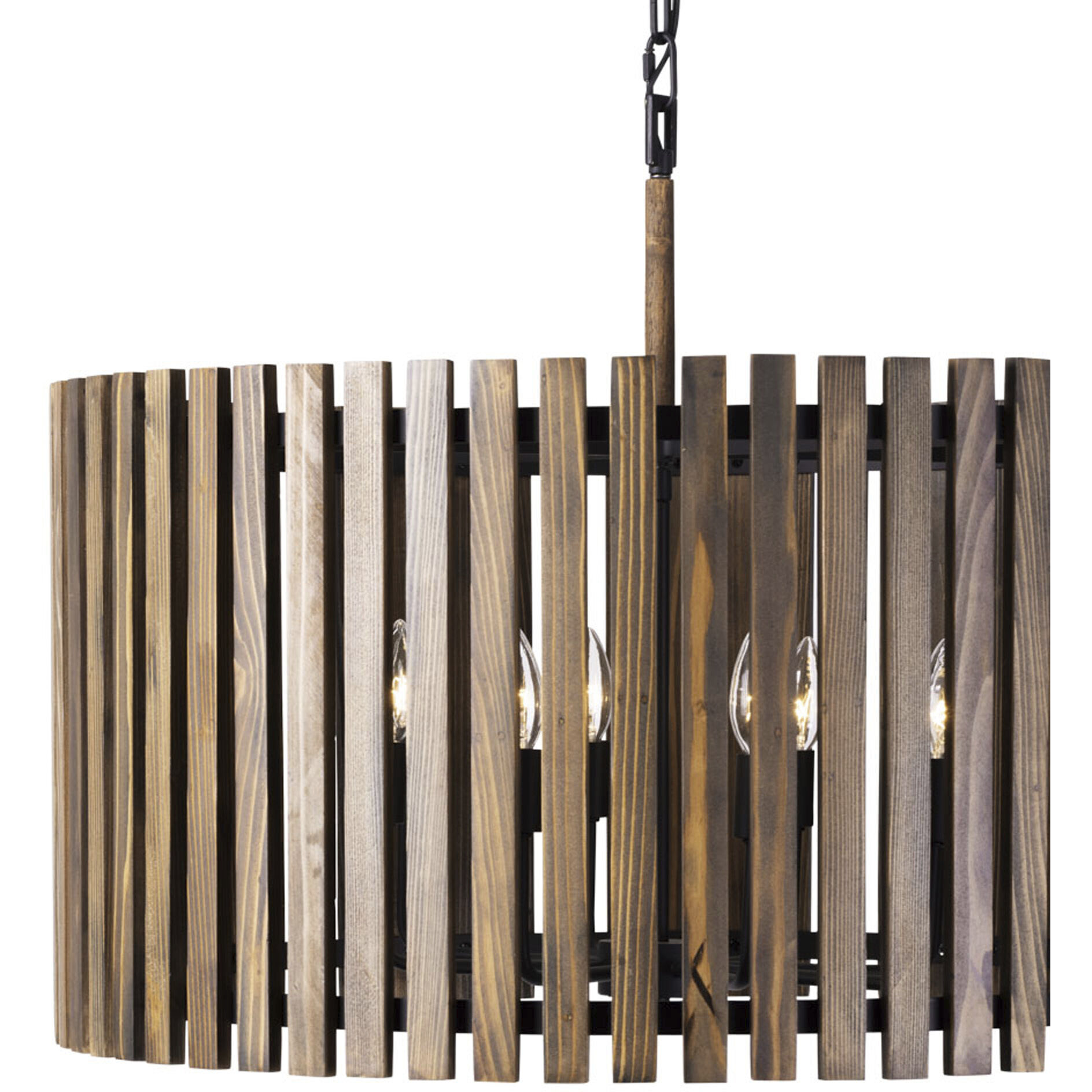 Suratto 6 Light 24 inch Matte Black Pendant Ceiling Light