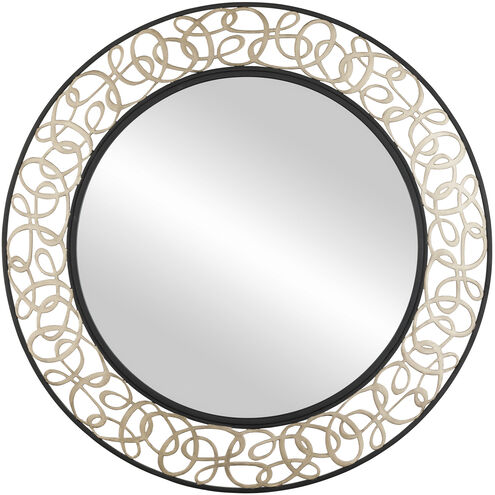 Scribble Matte Black with Artifact Wall Mirror