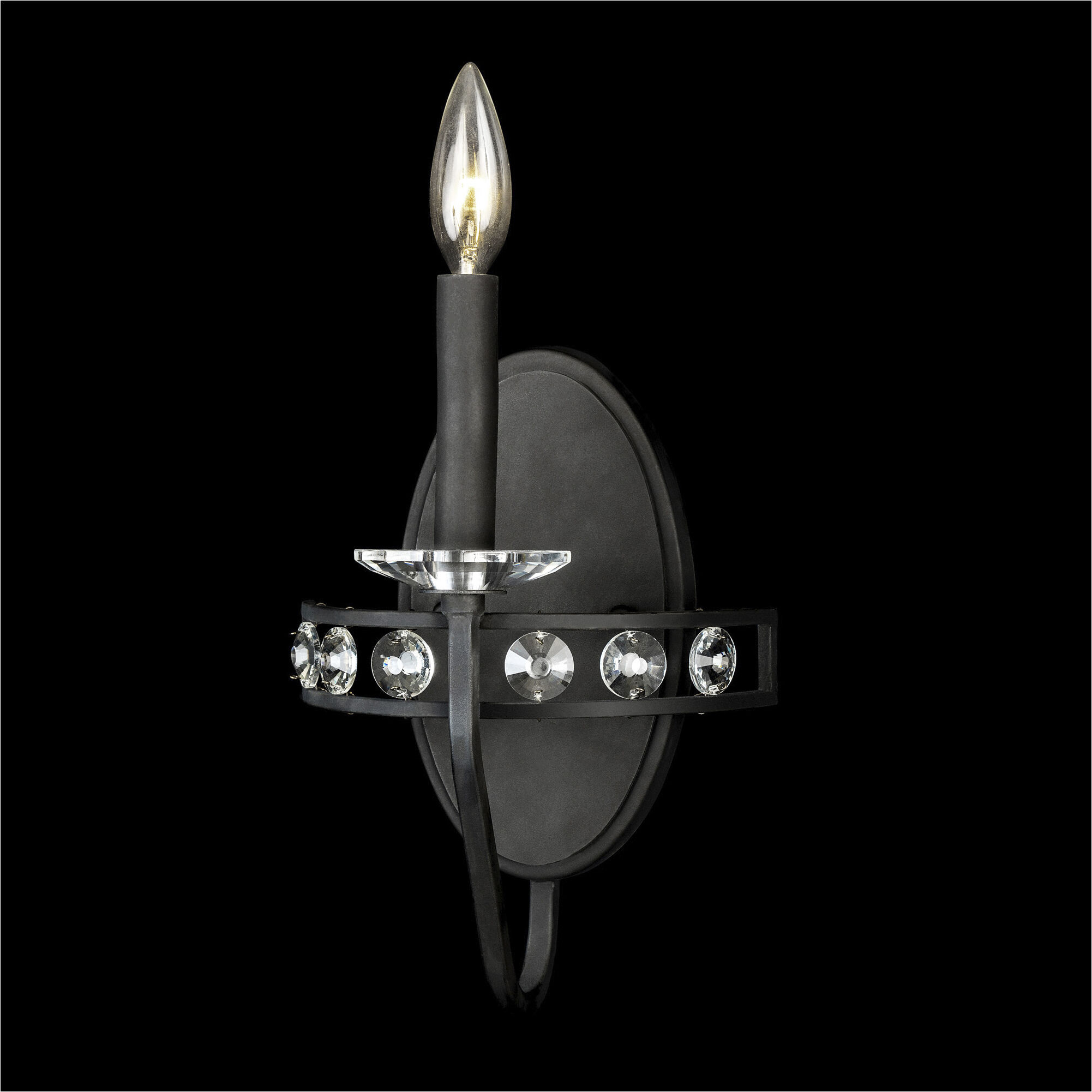 Monroe 1 Light 8 inch Carbon Black Wall Sconce Wall Light