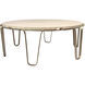 Devereaux 41 inch Chablis Silver Coffee Table