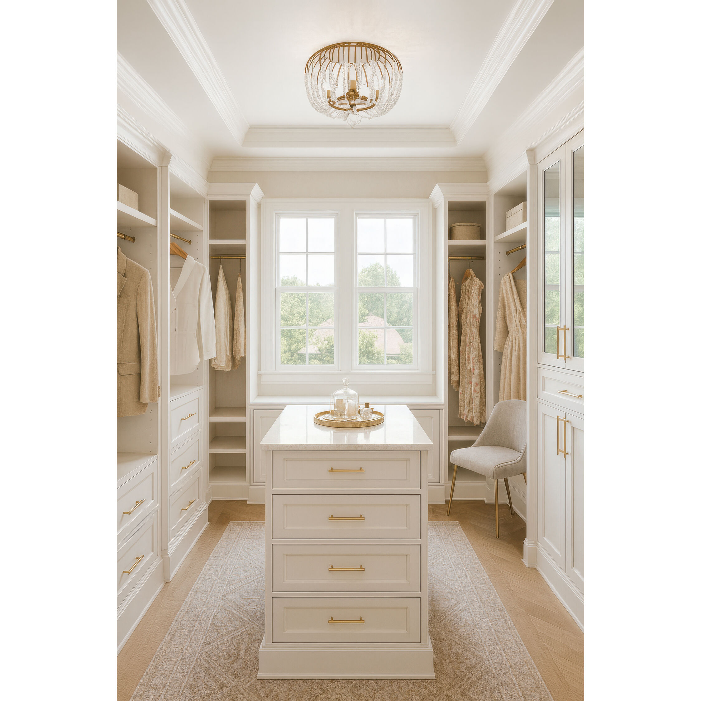 Voliere 3 Light 18.25 inch Havana Gold Semi-Flush Ceiling Light