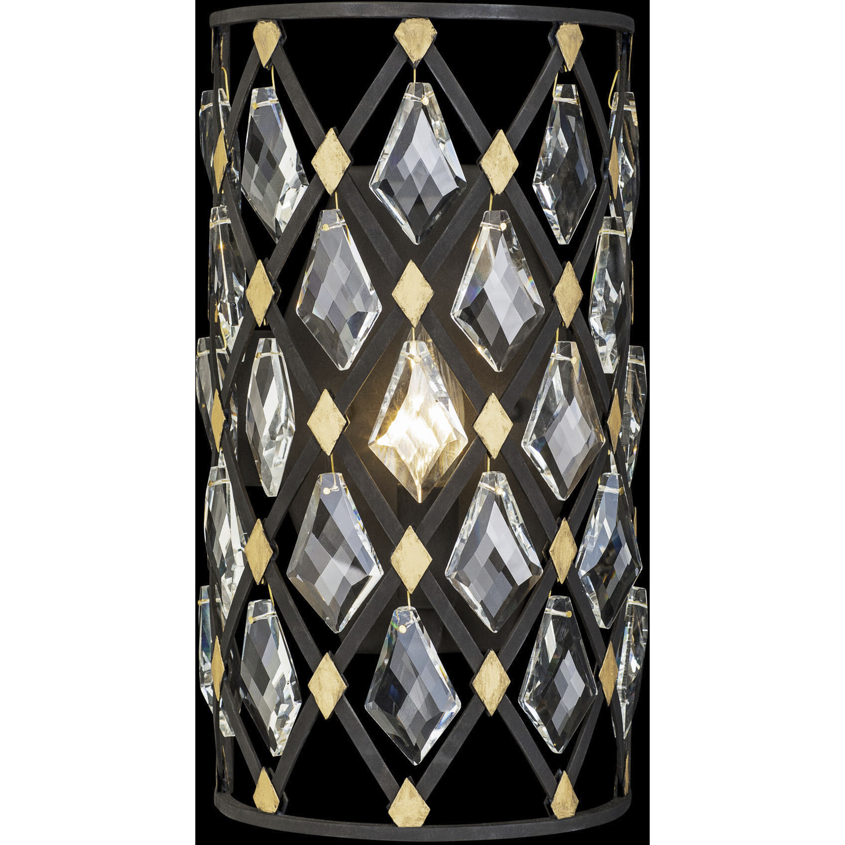 Windsor 1 Light 7 inch Carbon and Havana Gold Wall Sconce Wall Light