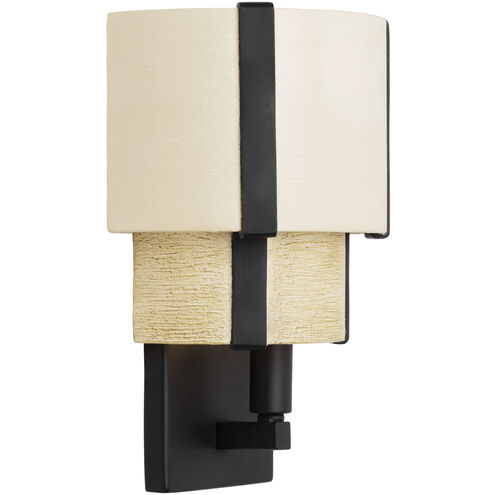 Blonde Moment 1 Light 7.75 inch Matte Black and Honey with Medium Oak Wall Sconce Wall Light