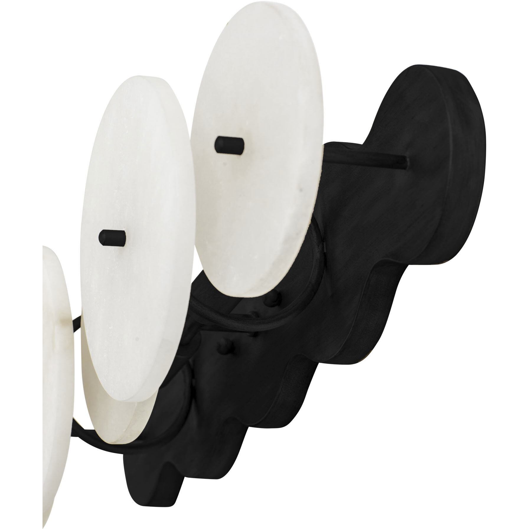 Cosmos 2 Light 20.5 inch Matte Black Vanity Light Wall Light, Smithsonian Collaboration