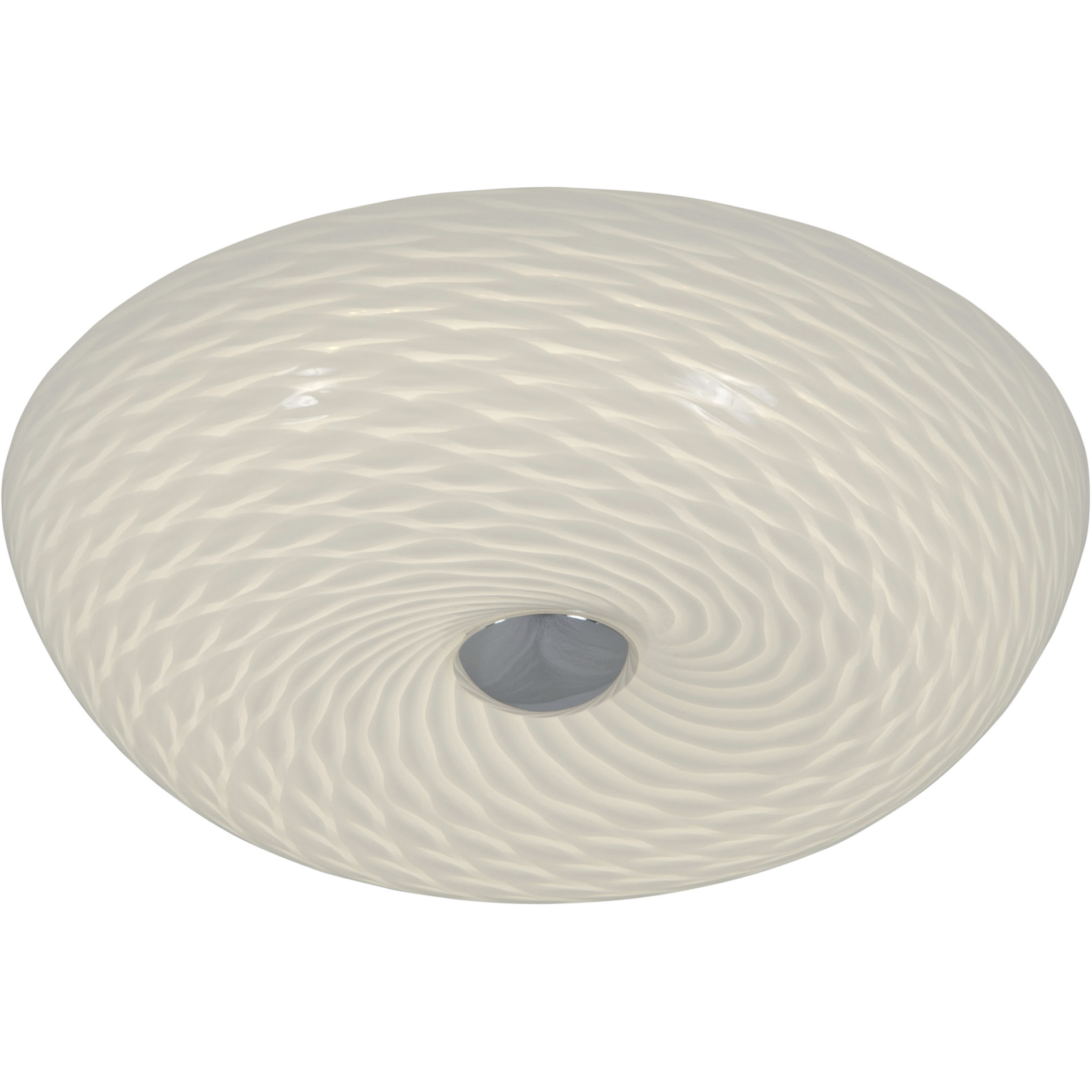 Swirled 2 Light 12 inch Chrome Flush Mount Ceiling Light