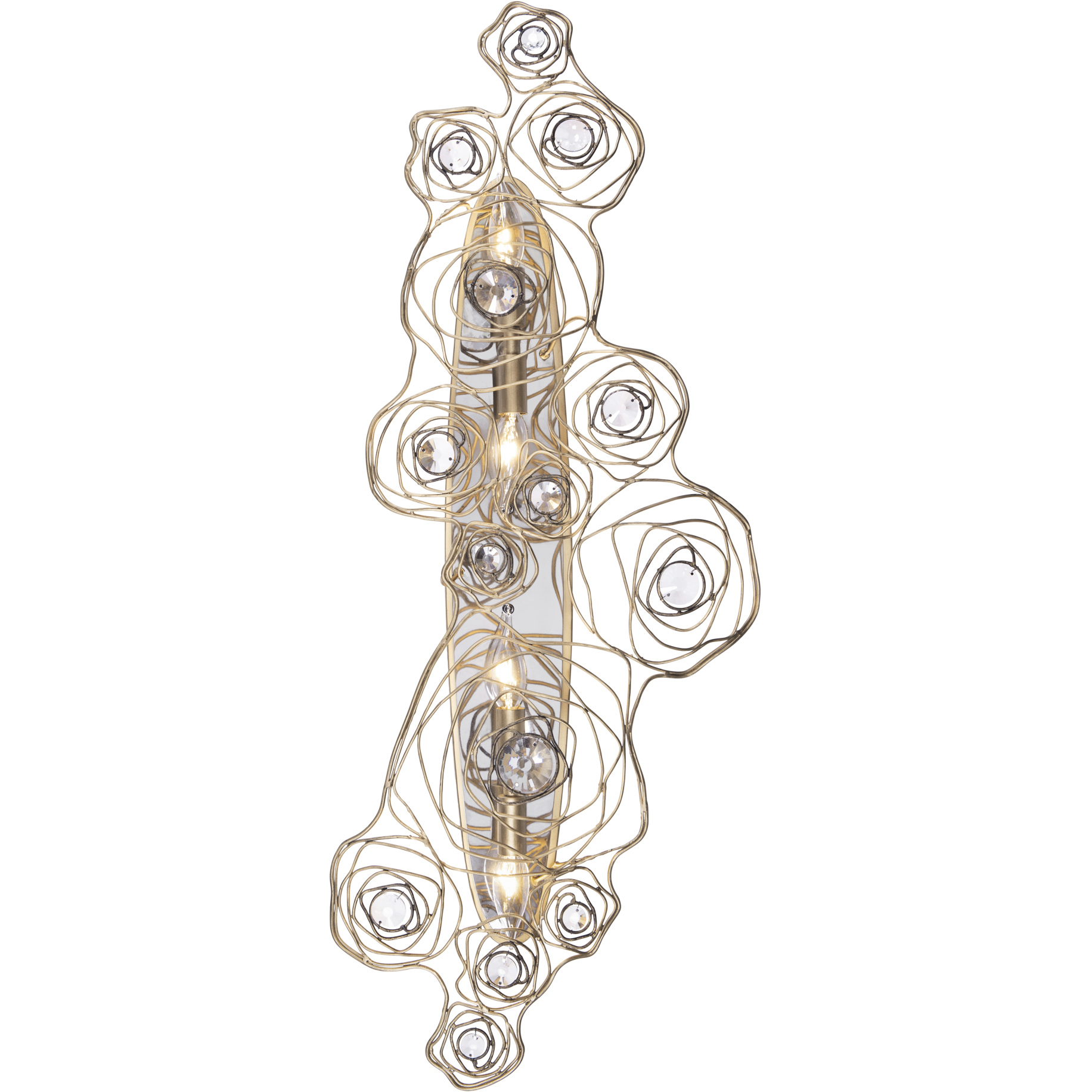 Ethereal Rose 4 Light 13.5 inch Havana Gold Ombre Wall Sconce Wall Light