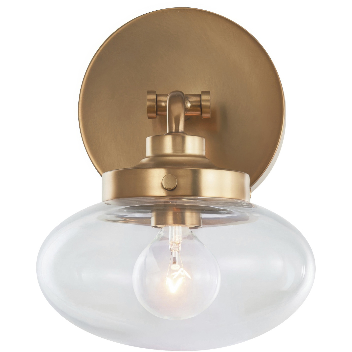Harrow 1 Light 15.3 inch Aged Brass Wall Sconce Wall Light, Luz Studio