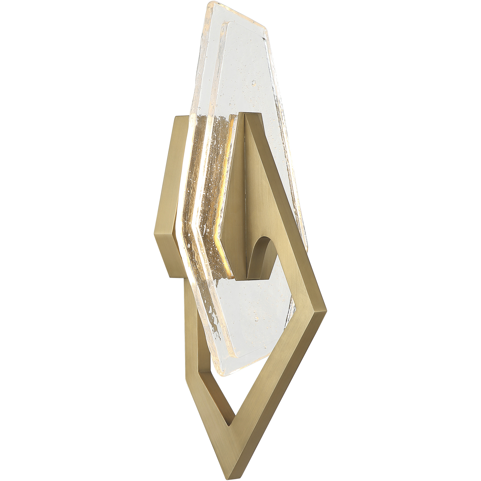 Down the Wrong Path 1 Light 9.5 inch Brass Kisser Wall Sconce Wall Light