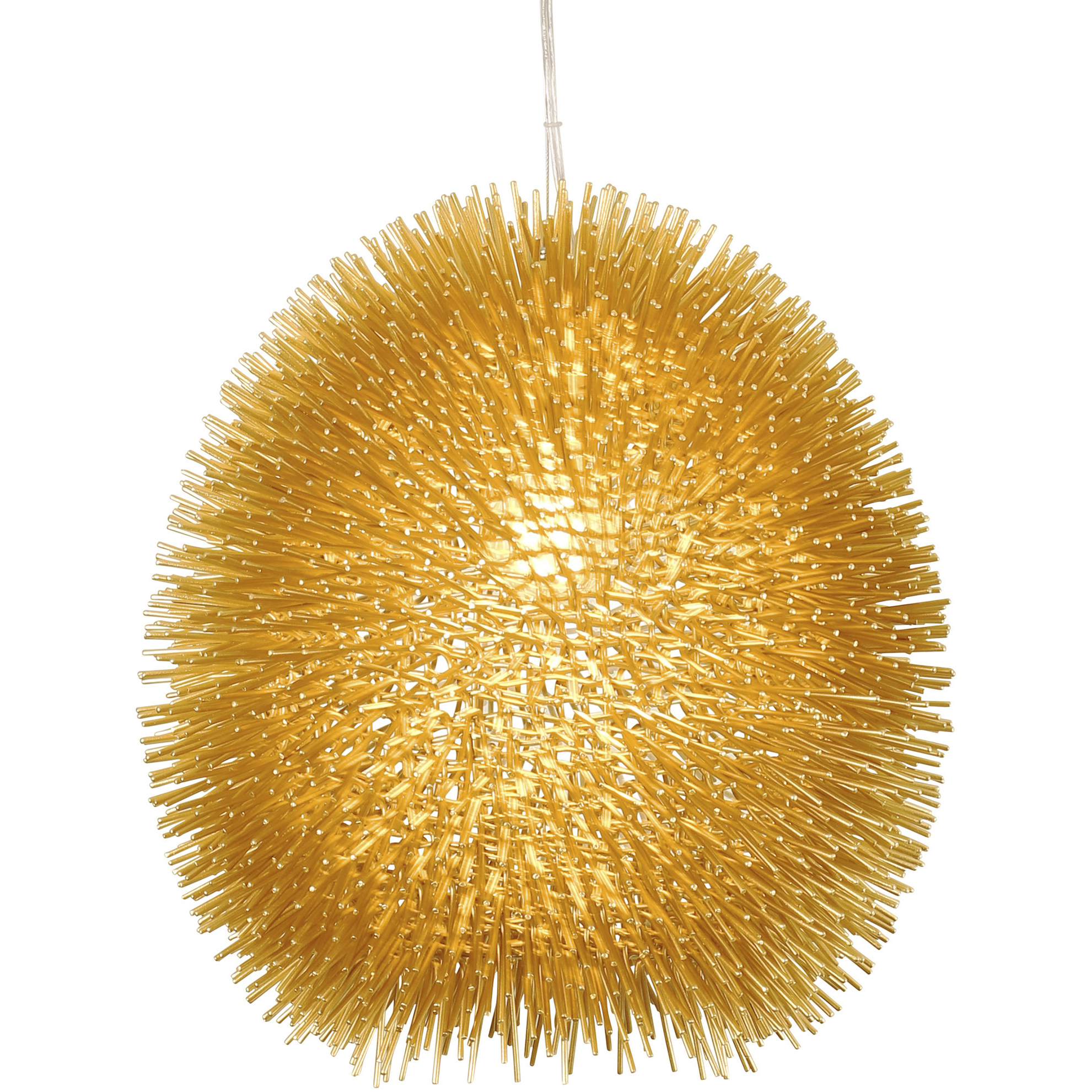 Urchin 1 Light 13 inch Gold Pendant Ceiling Light