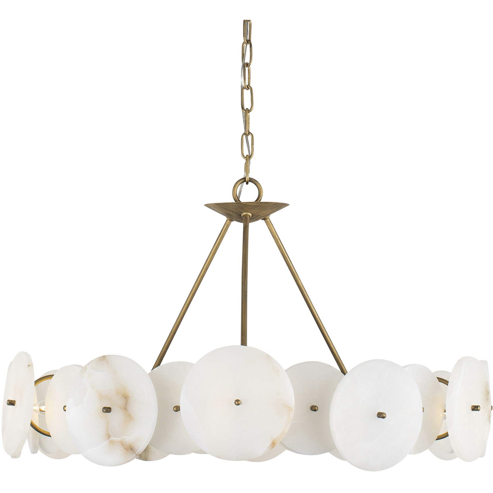 Cosmos 6 Light 30 inch Havana Gold Chandelier Ceiling Light, Smithsonian Collaboration
