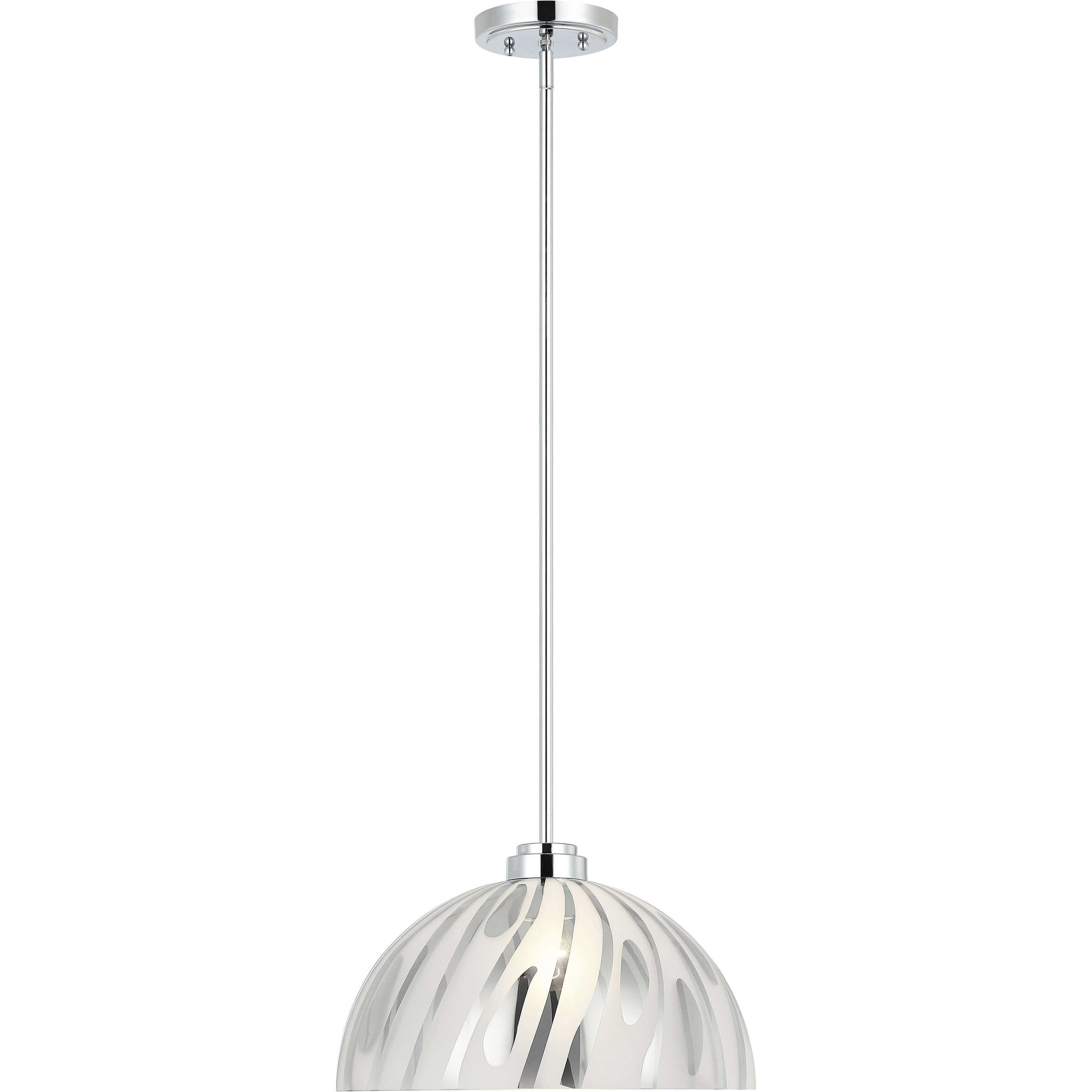 Chroman Empire 1 Light 16 inch Chrome Pendant Ceiling Light
