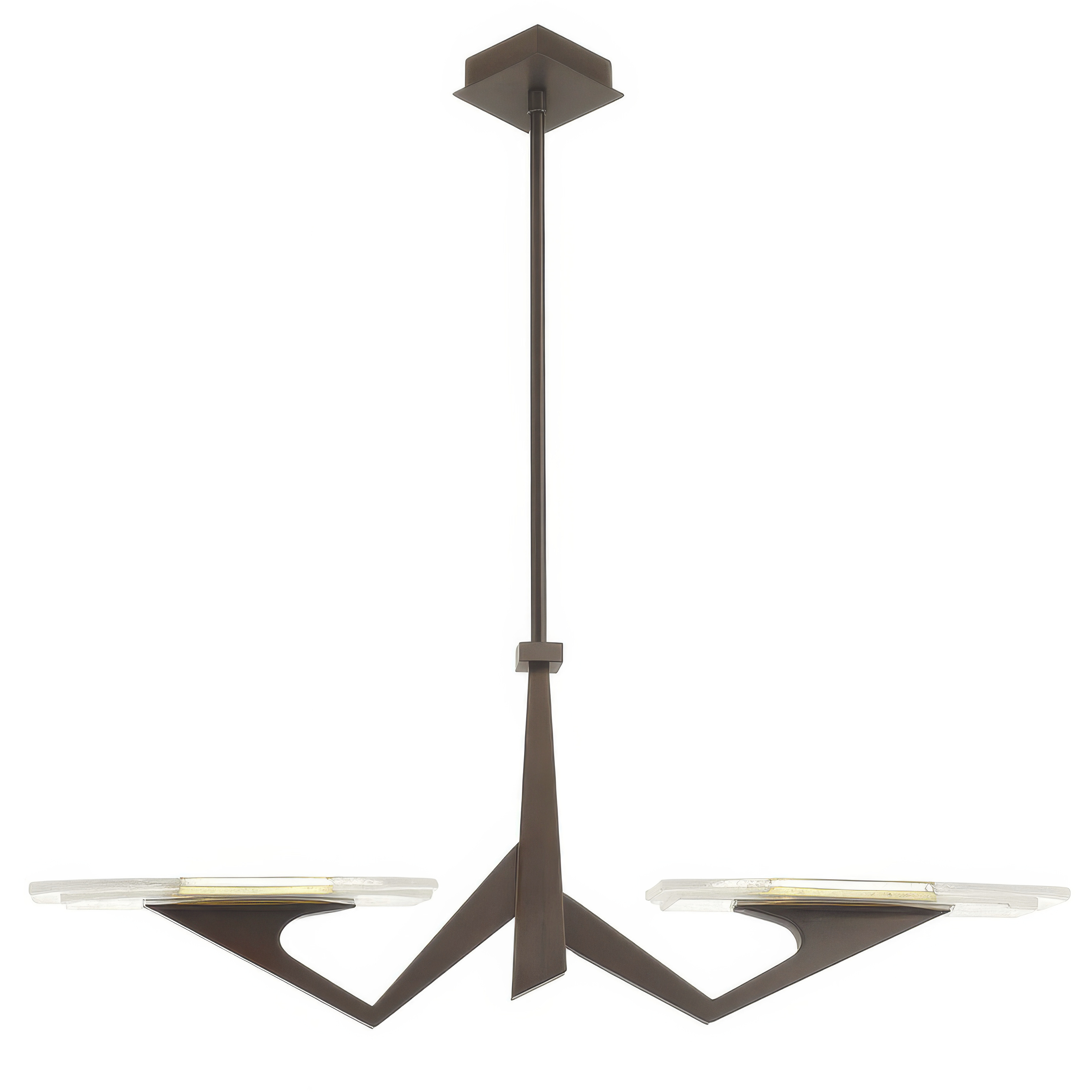 Down the Wrong Path 2 Light 59 inch Brontourage Linear Pendant Ceiling Light