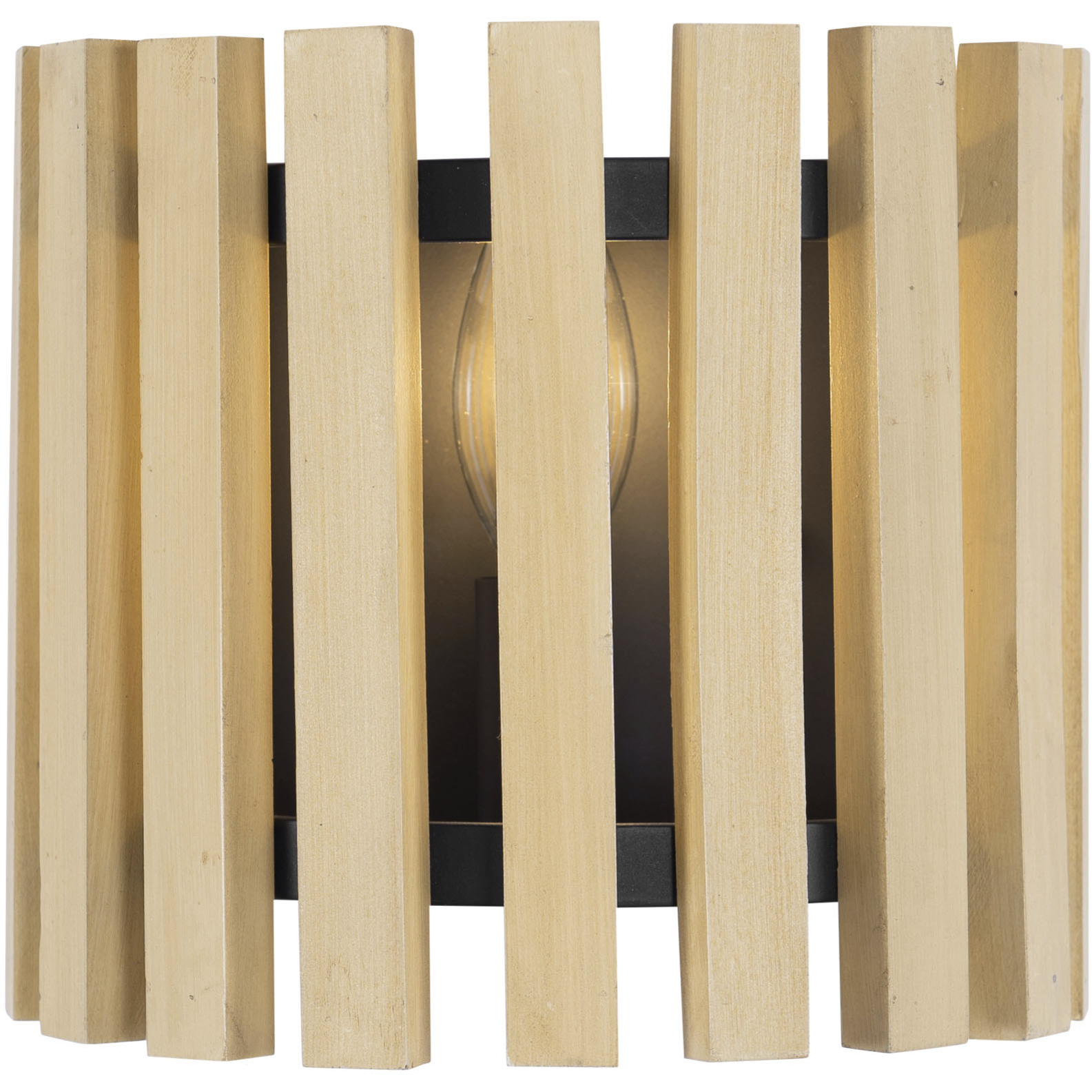 Suratto 1 Light 8 inch Matte Black and Honey Blonde Wall Sconce Wall Light in Matte Black/Honey Blonde