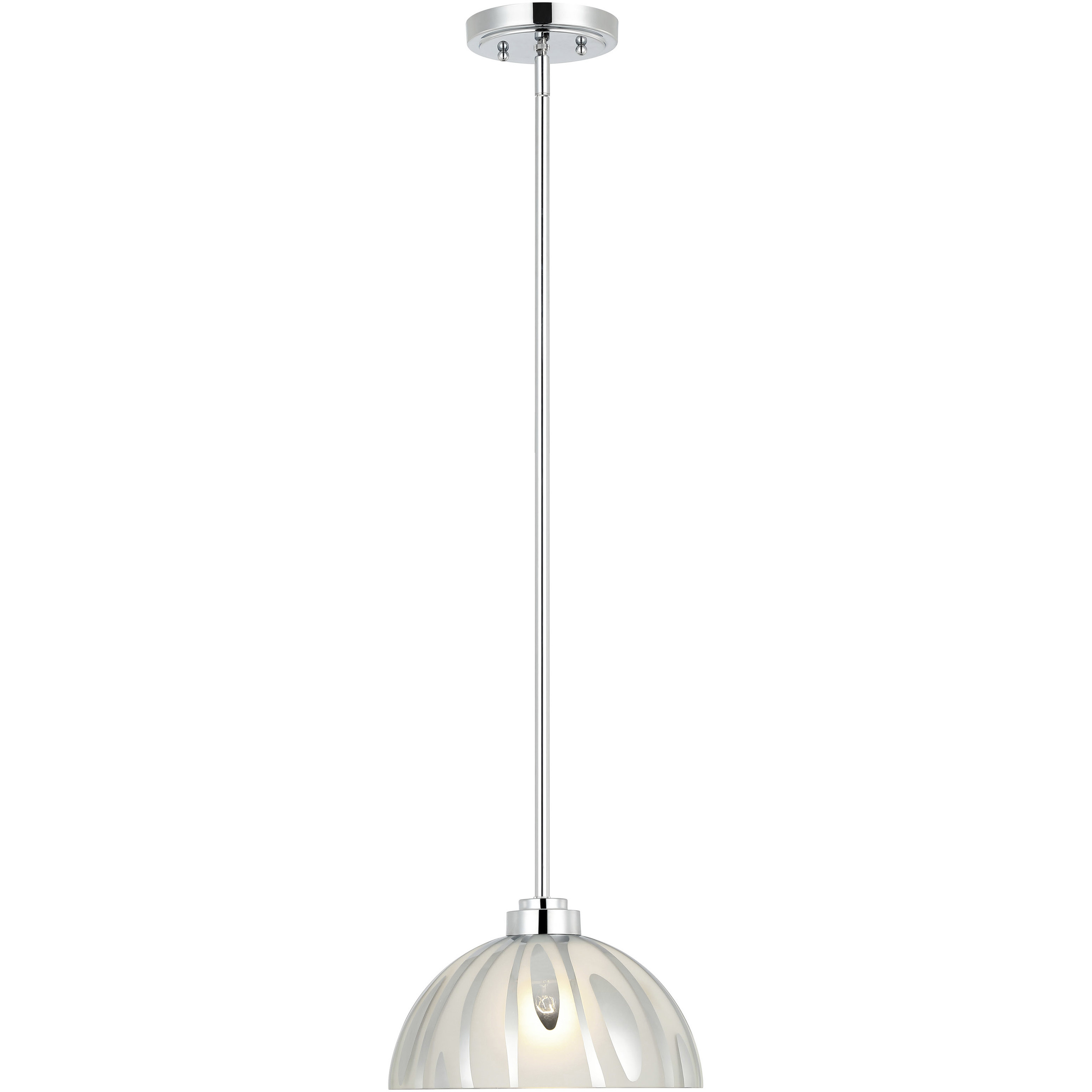 Chroman Empire 1 Light 10 inch Chrome Pendant Ceiling Light
