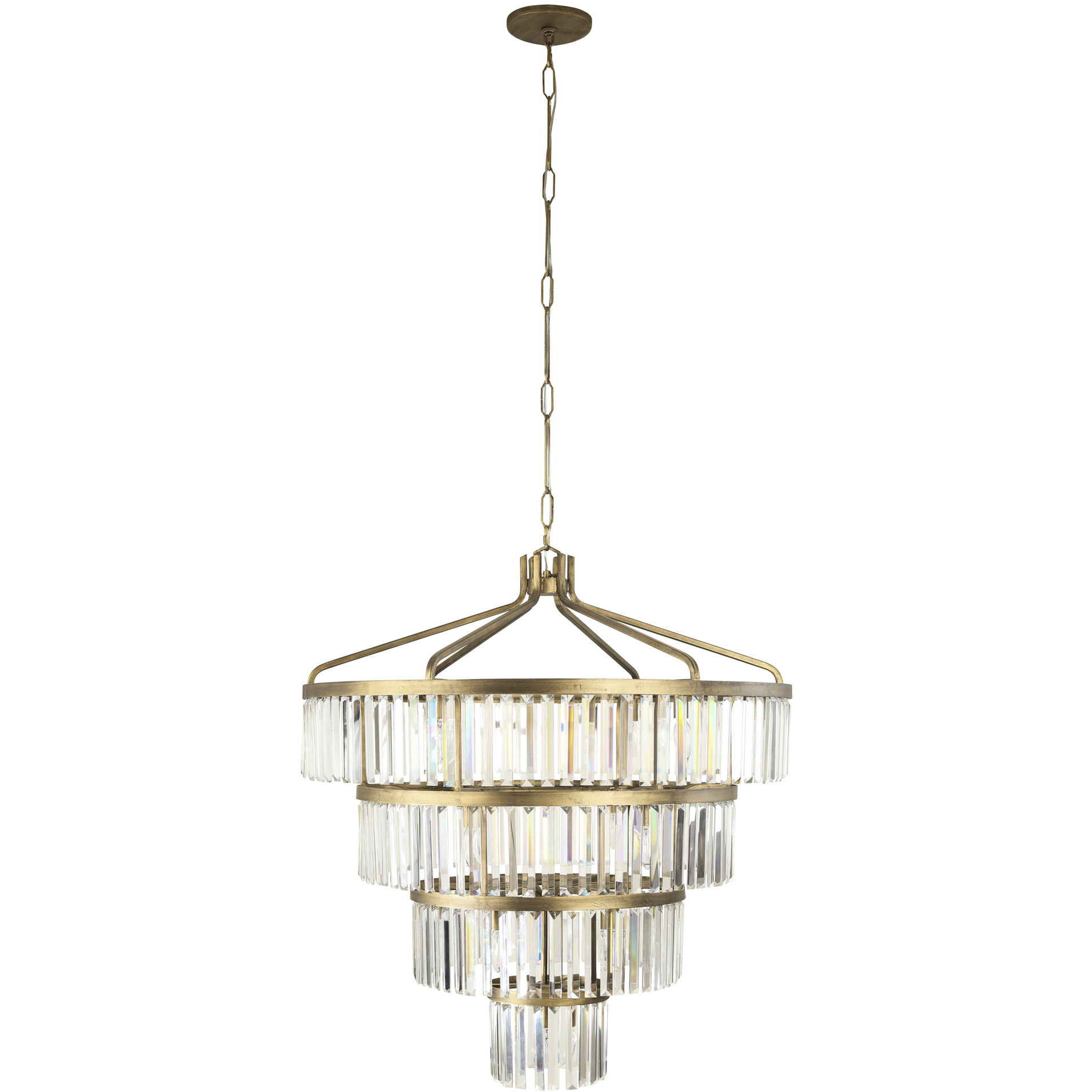 Social Club 19 Light 36 inch Havana Gold Chandelier Ceiling Light