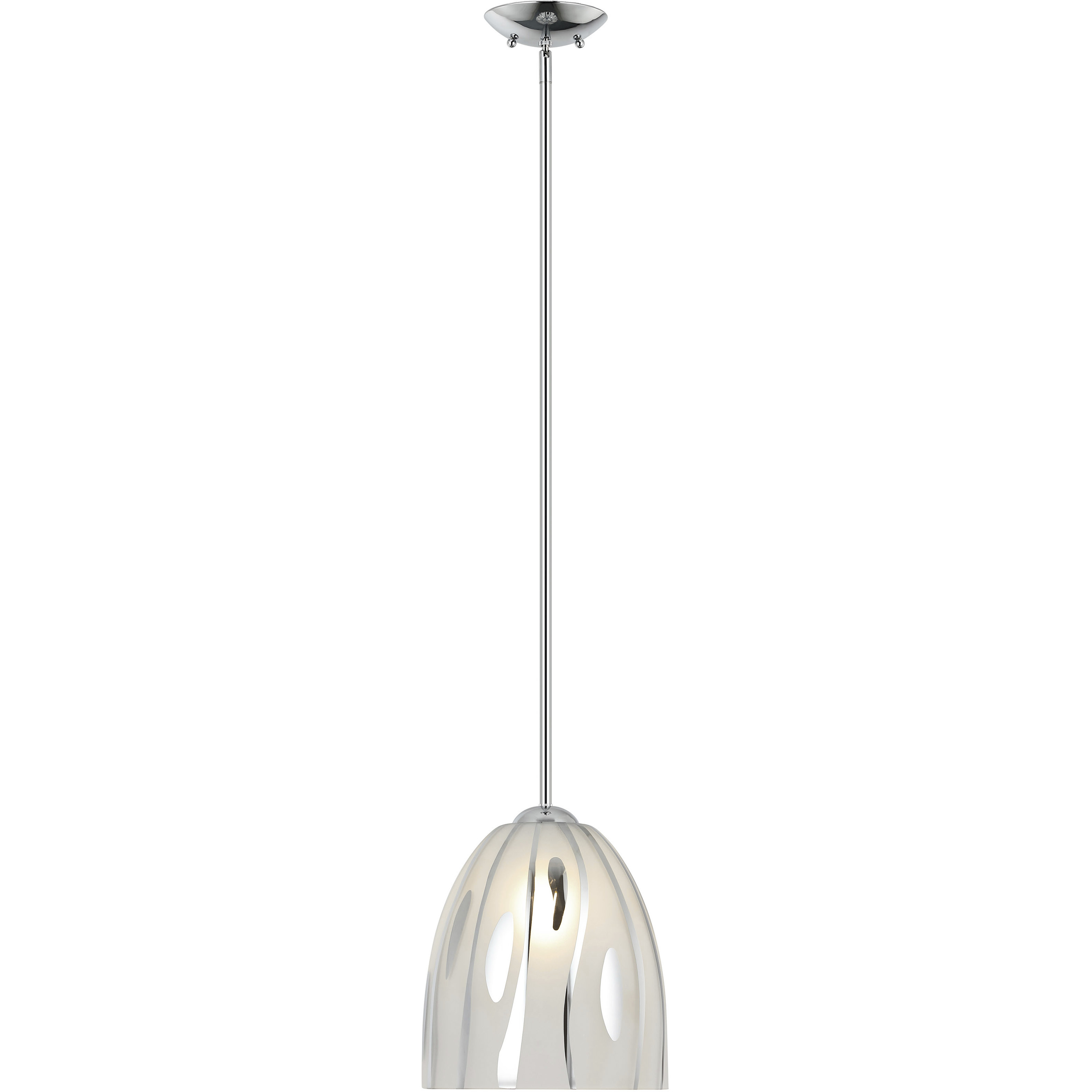 Chroman Empire 1 Light 9.85 inch Chrome Pendant Ceiling Light