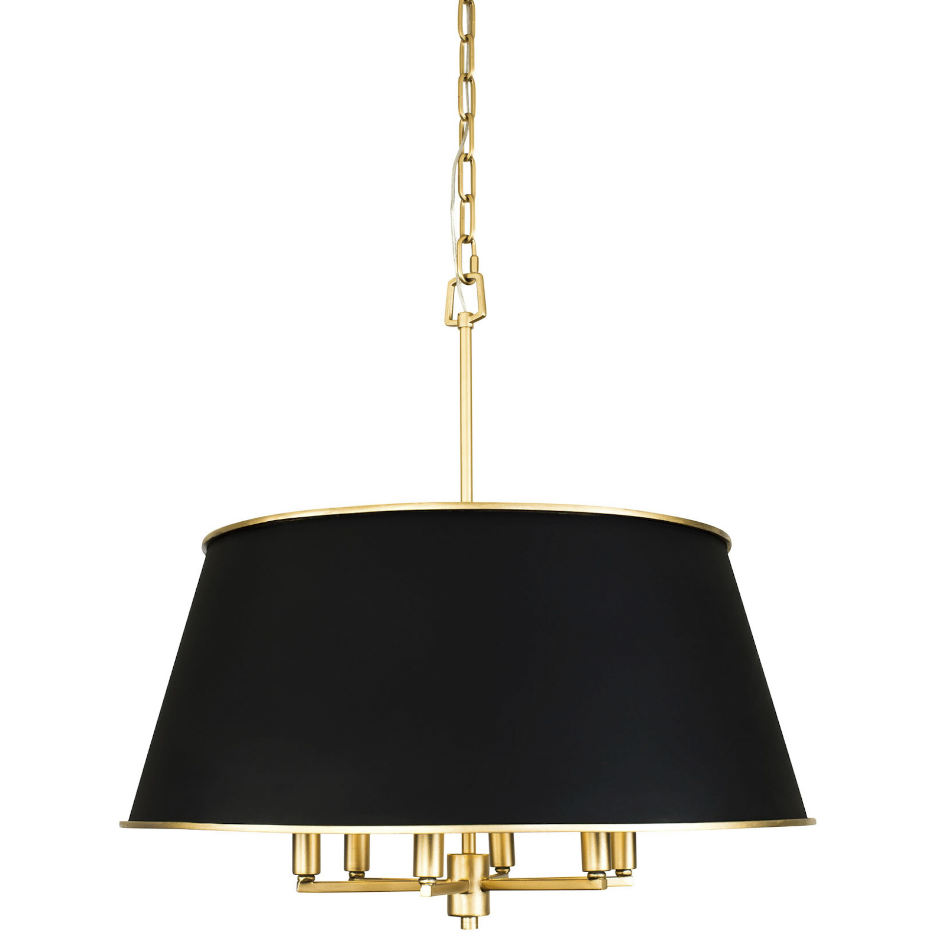 Coco 6 Light 24 inch Matte Black/French Gold Pendant Ceiling Light