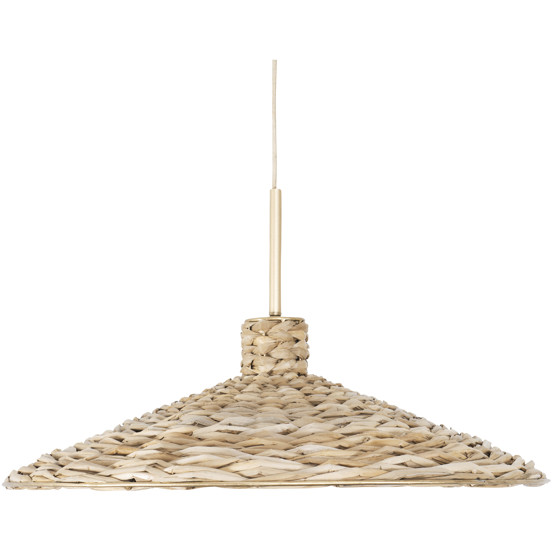 Hilton Head 5 Light 26.25 inch French Gold with Natural Seagrass Pendant Ceiling Light