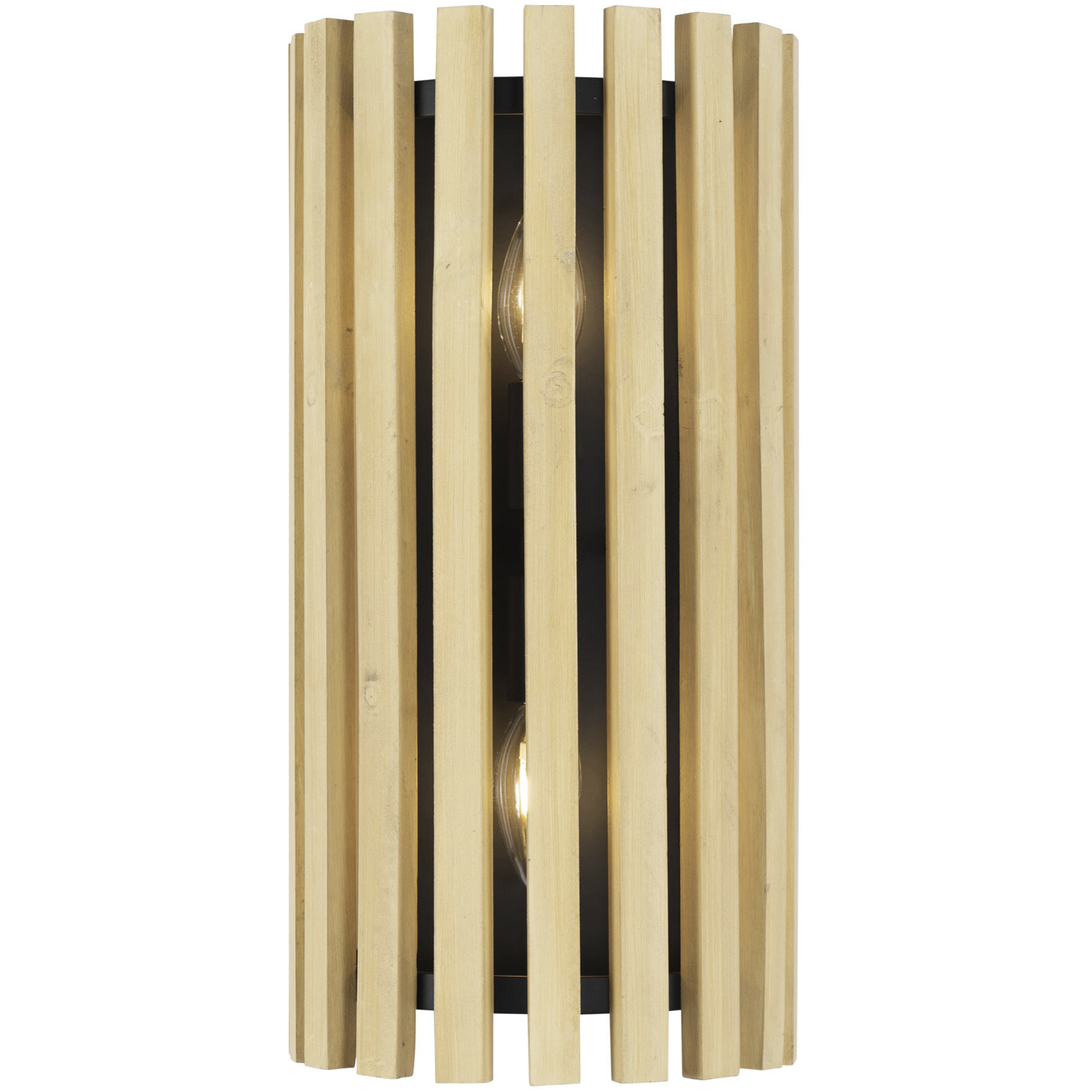 Suratto 2 Light 8 inch Matte Black and Honey Blonde Wall Sconce Wall Light in Matte Black/Honey Blonde