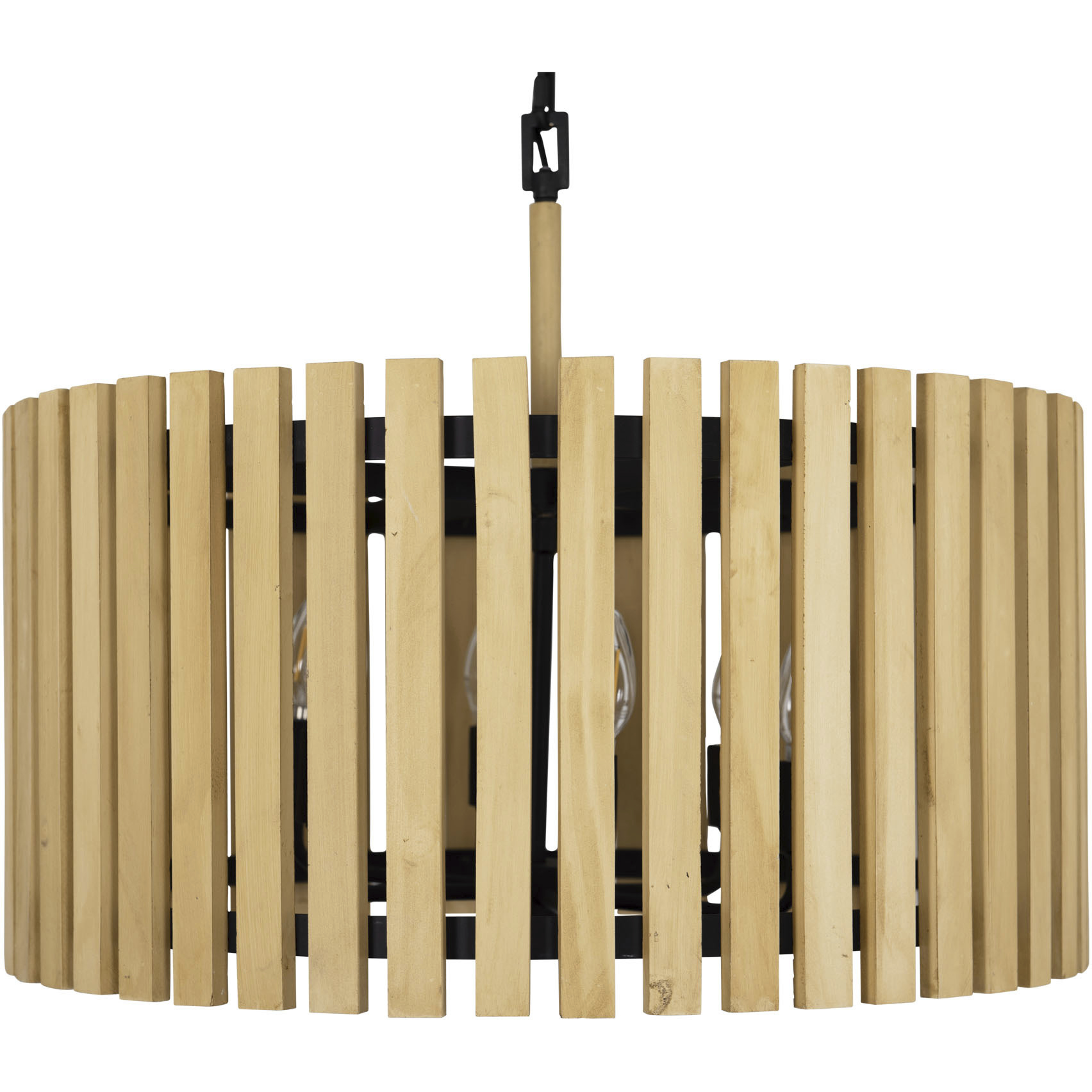 Suratto 6 Light 24 inch Matte Black and Honey Blonde Pendant Ceiling Light in Matte Black/Honey Blonde