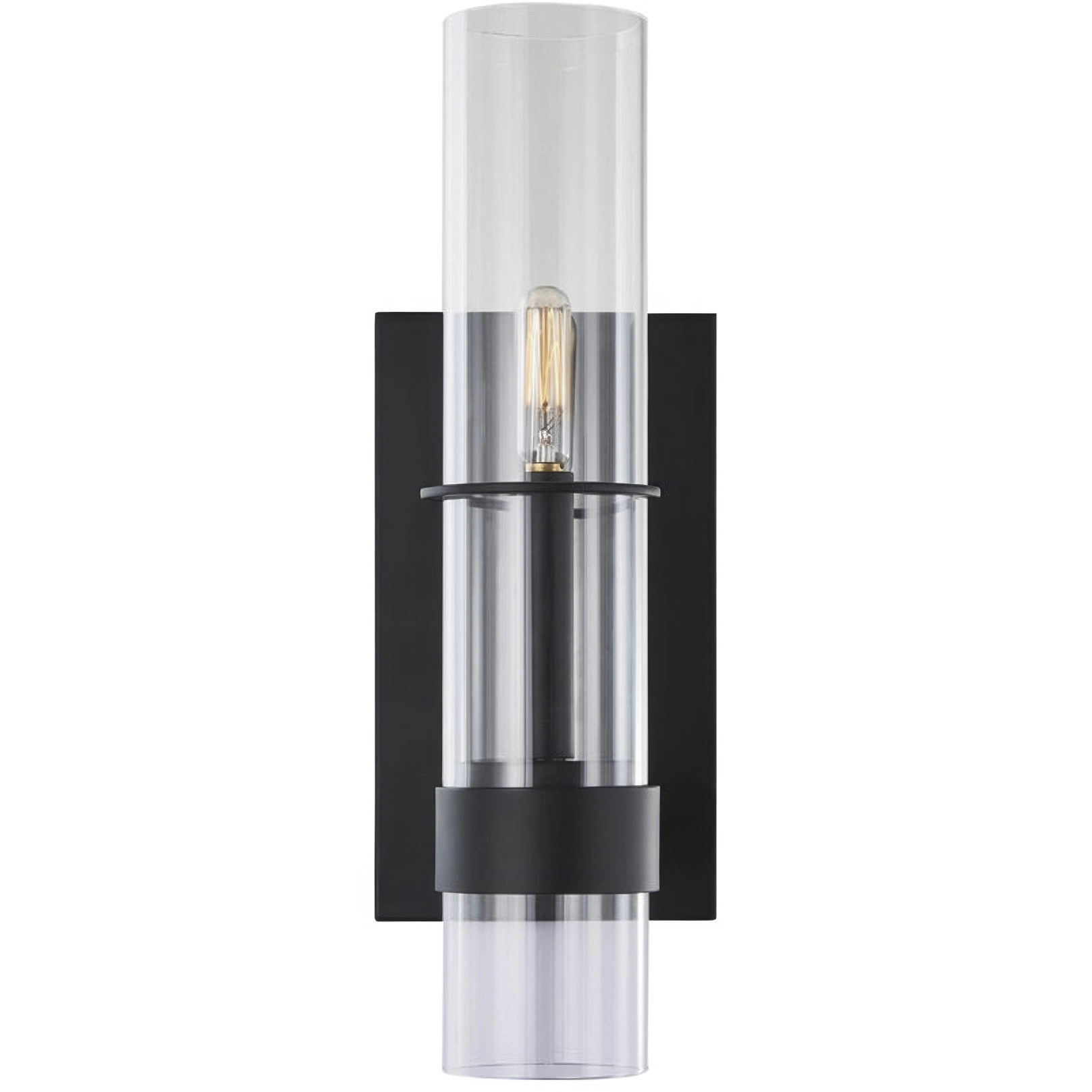 Cardiff 2 Light 9.88 inch Matte Black Wall Sconce Wall Light, Luz Studio