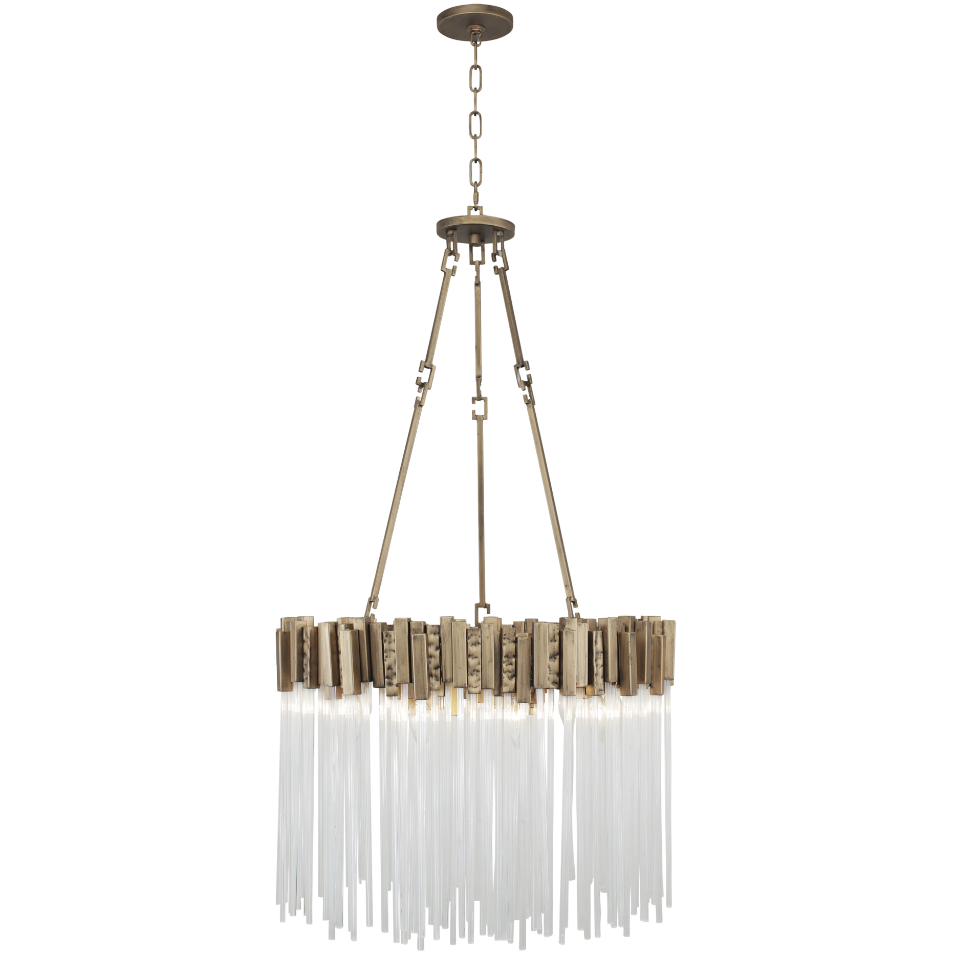 Matrix 6 Light 18.5 inch Havana Gold Pendant Ceiling Light