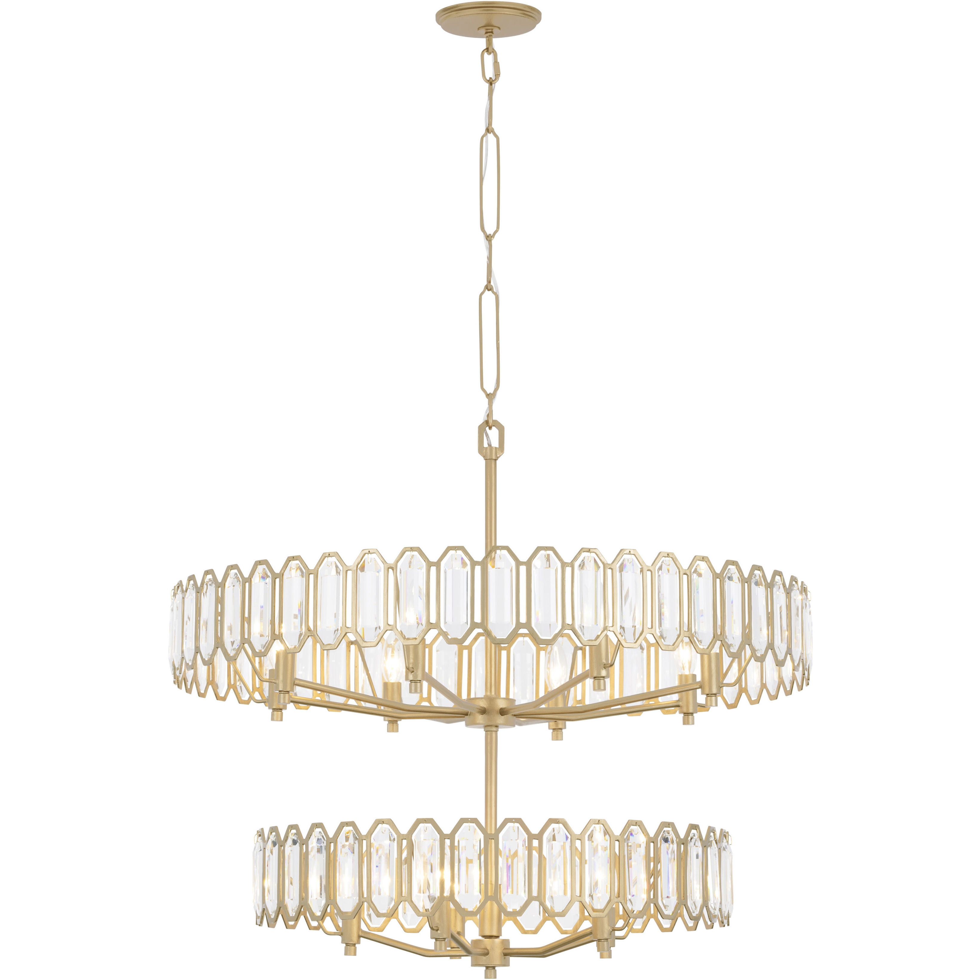 Drama Club 13 Light 33 inch Brass Kisser Pendant Ceiling Light