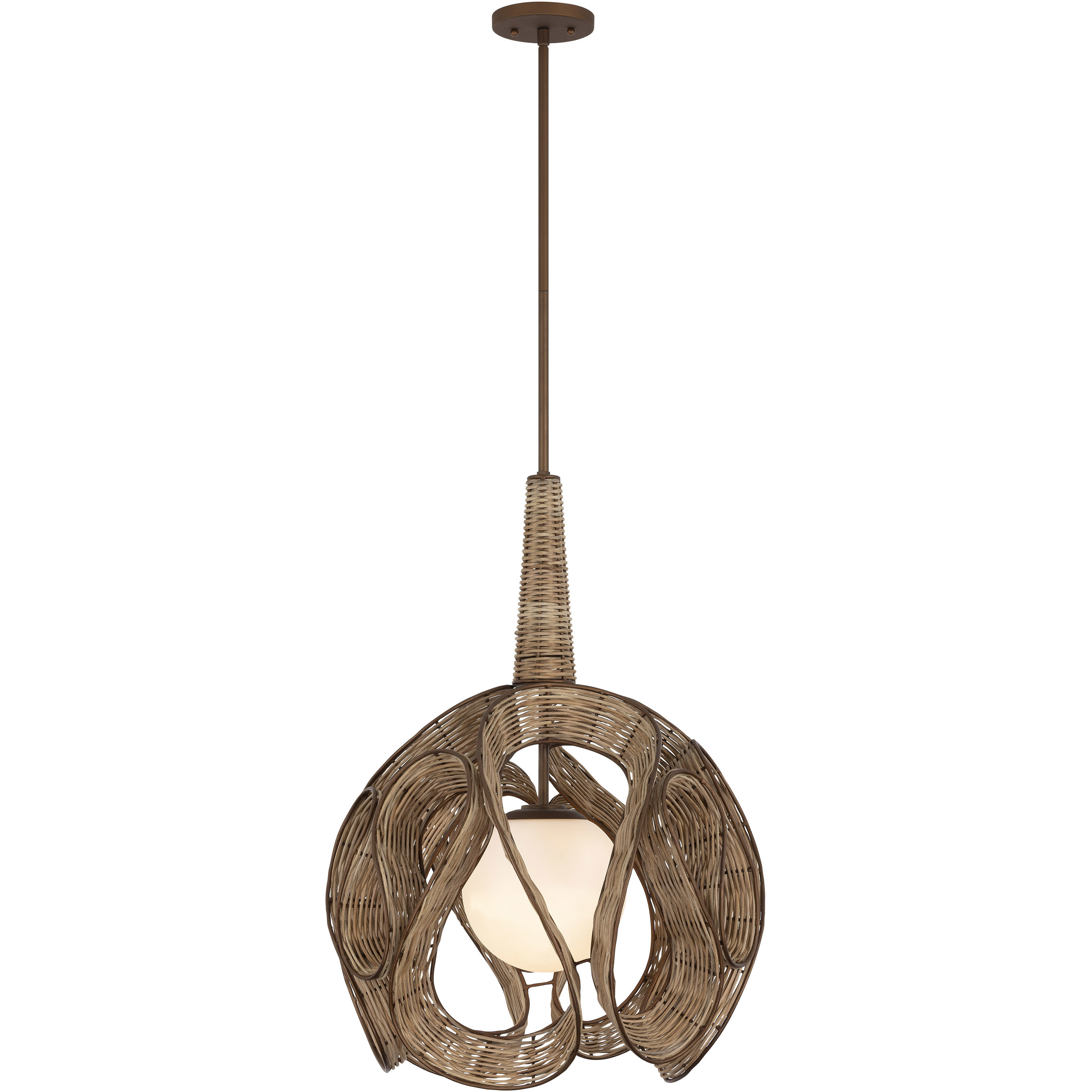Swaylo 1 Light 20 inch Hammered Ore Pendant Ceiling Light