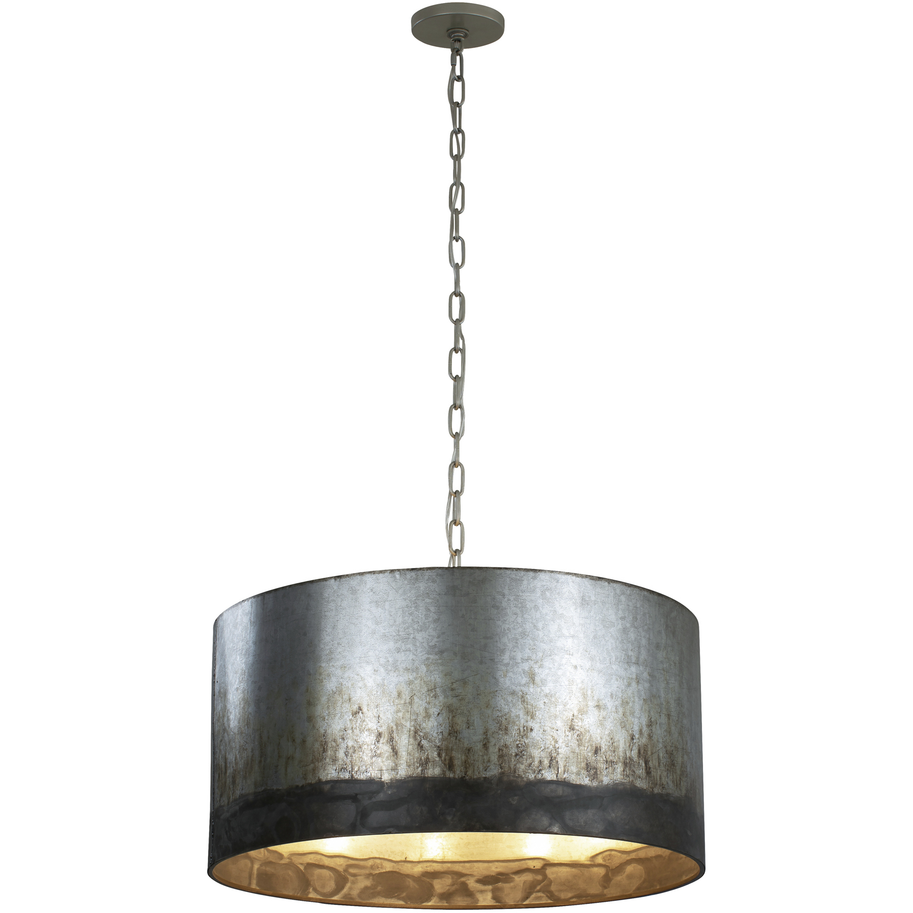 Cannery 4 Light 24 inch Ombre Galvanized Pendant Ceiling Light