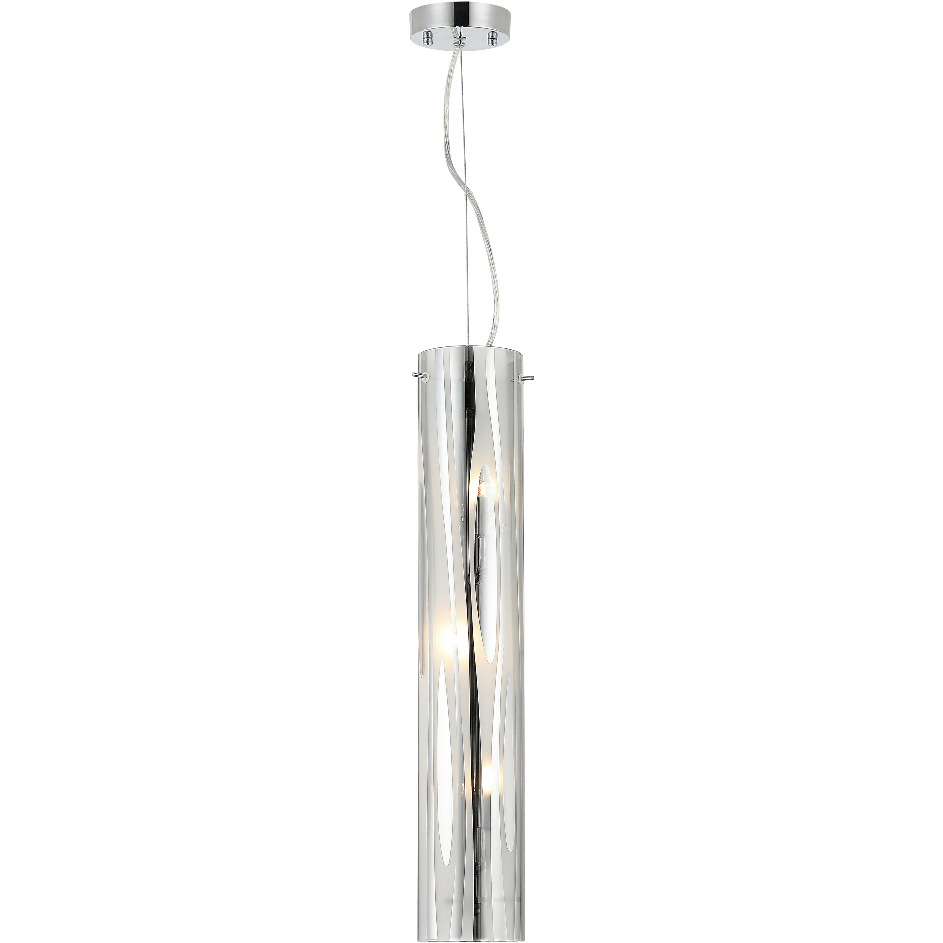 Chroman Empire 3 Light 4.33 inch Chrome Pendant Ceiling Light