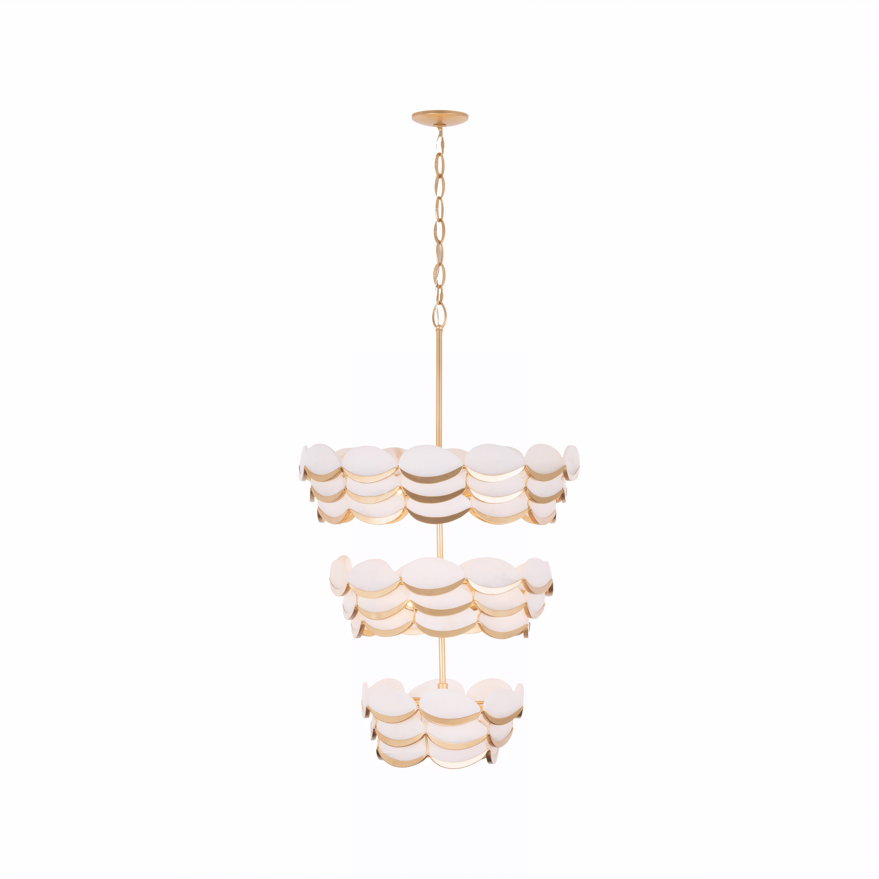High Tide 11 Light 27 inch French Gold Pendant Ceiling Light