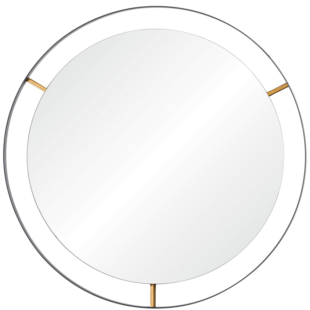 Framed 30 X 30 inch Matte Black Wall Mirror