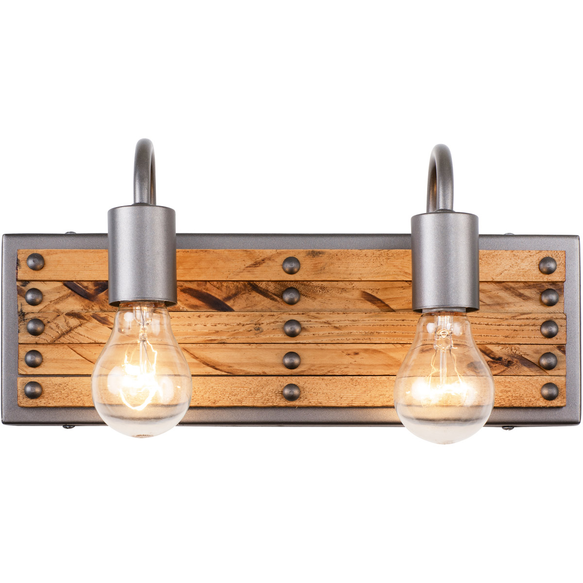 Ella Jane 2 Light 14.13 inch New Bronze and Honey Wood Bath Vanity Light Wall Light