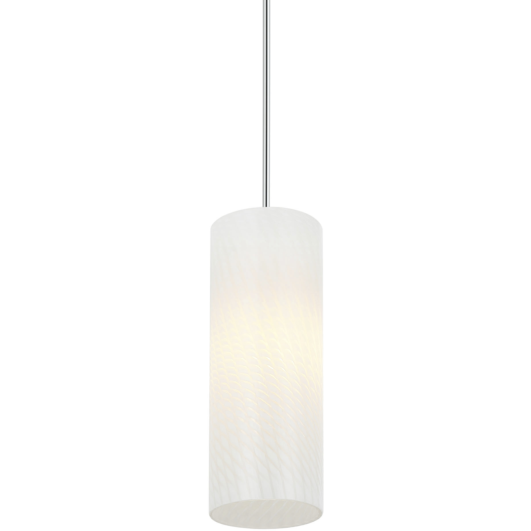 Swirled 1 Light 5.25 inch Chrome Mini Pendant Ceiling Light