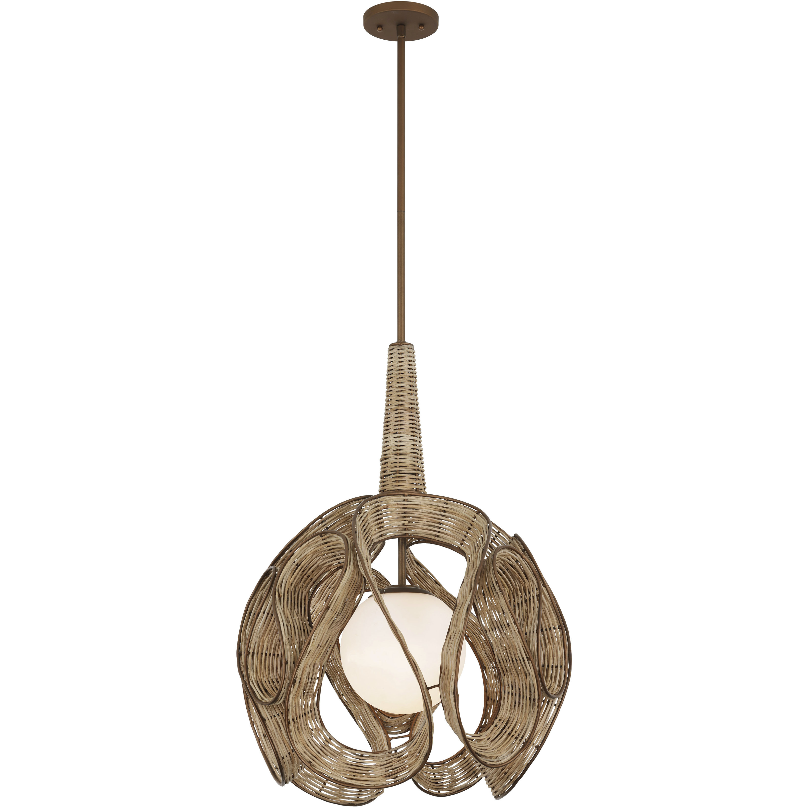 Swaylo 1 Light 24 inch Hammered Ore Pendant Ceiling Light