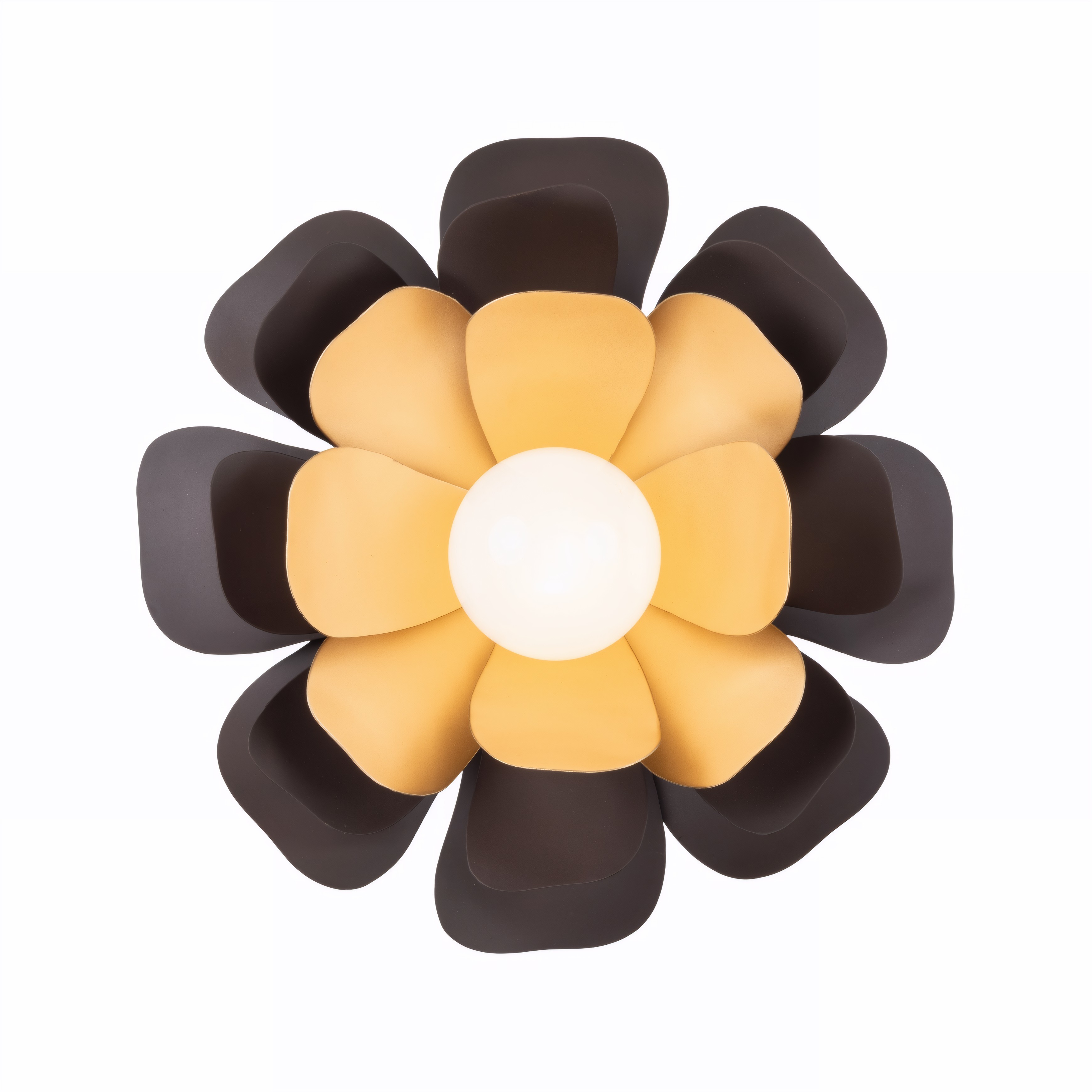 Botanic Panic 1 Light 13 inch Dark Bronze and French Gold Flush Mount Ceiling Light