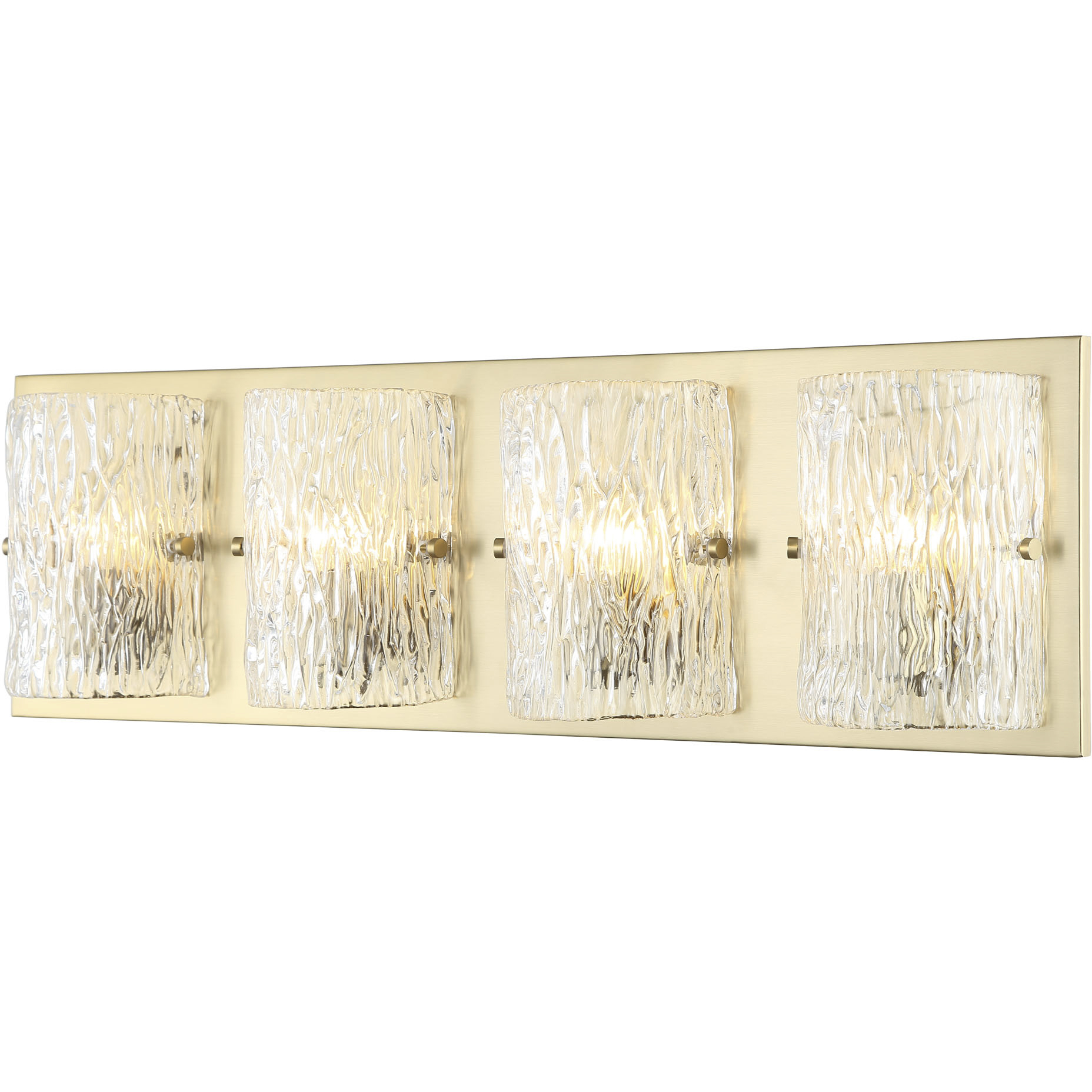 Morgan 4 Light 31 inch Satin Brass Bath Vanity Light Wall Light